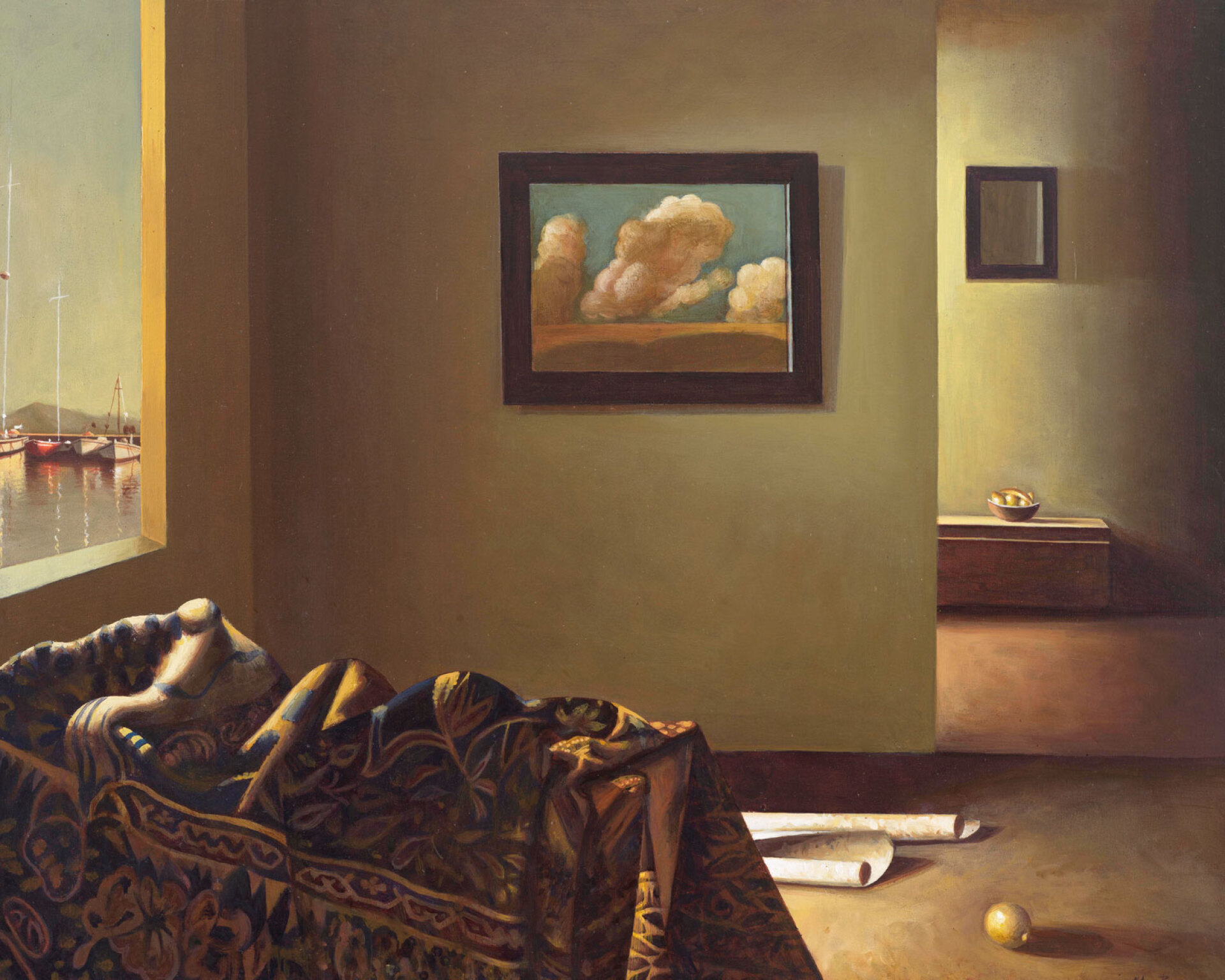 Άγγελος Ραζής | Το Δωμάτιο του Βερμέερ, λάδι σε καμβά, 2010, ιδιωτική συλλογή