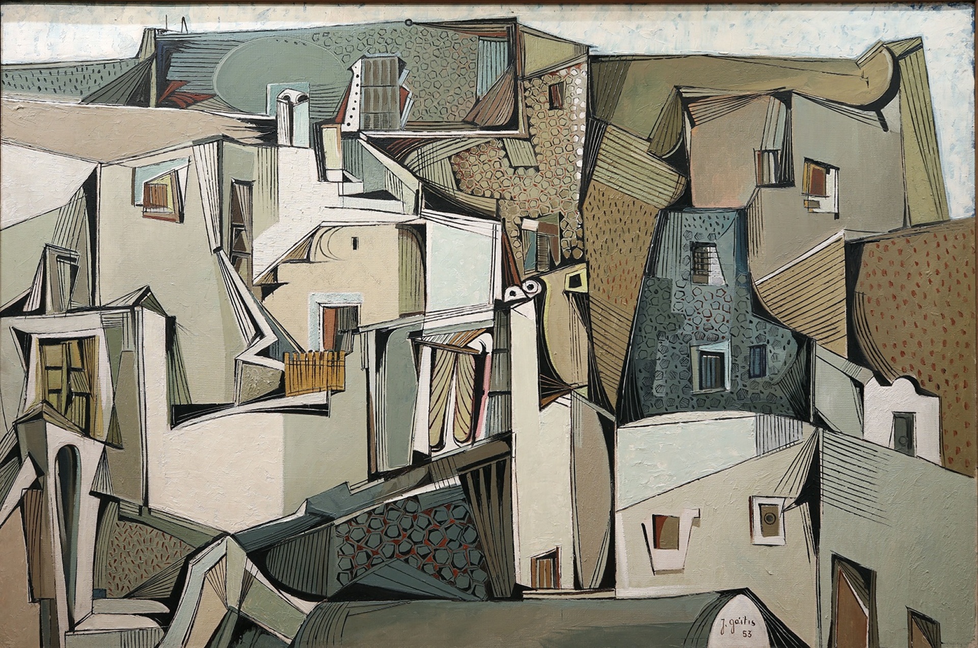 Γιάννης Γαΐτης, Φηρά Σαντορίνης, 1953