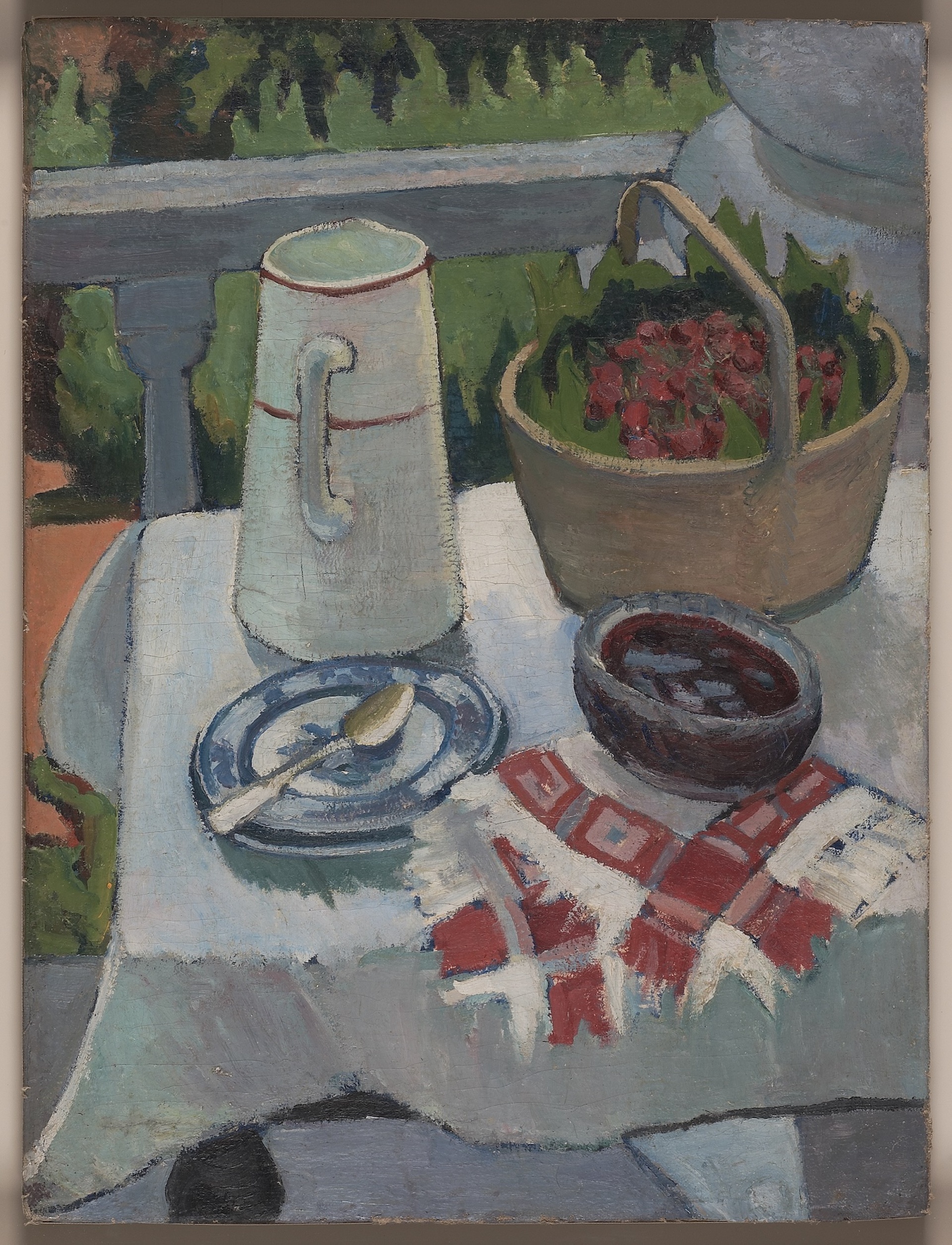 Λιουμπόβ Ποπόβα, Νεκρή φύση με κανάτα, 1907-1908, Λάδι σε καμβά