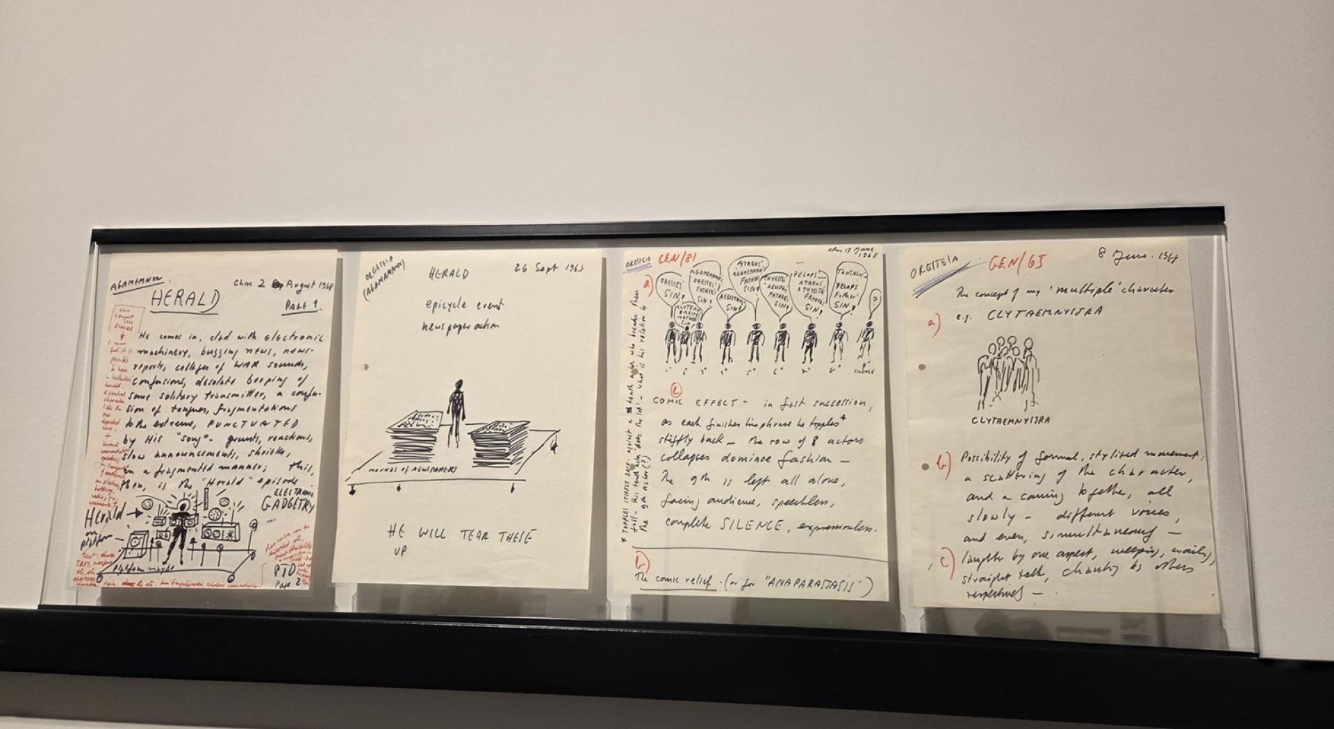 Γιάννης Χρήστου, Σημειώσεις και σχέδια για την «Ορέστεια», το ανολοκλήρωτο πρότζεκτ του