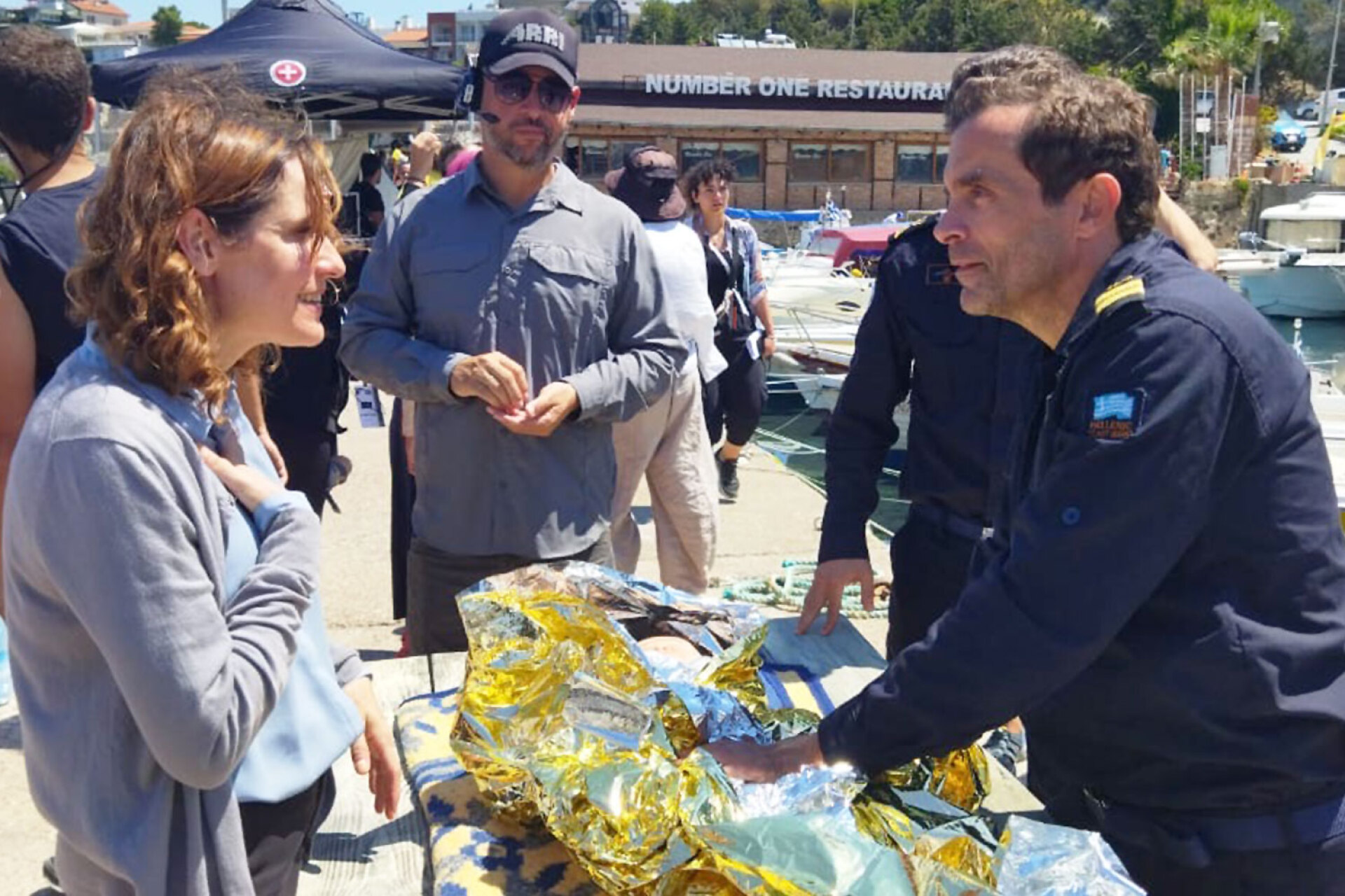 Αγγελική Παπούλια, Κωνσταντίνος Μαρκουλάκης στα γυρίσματα της ταινίας «Η περίπτωση των ξένων» - «I Was a Stranger»