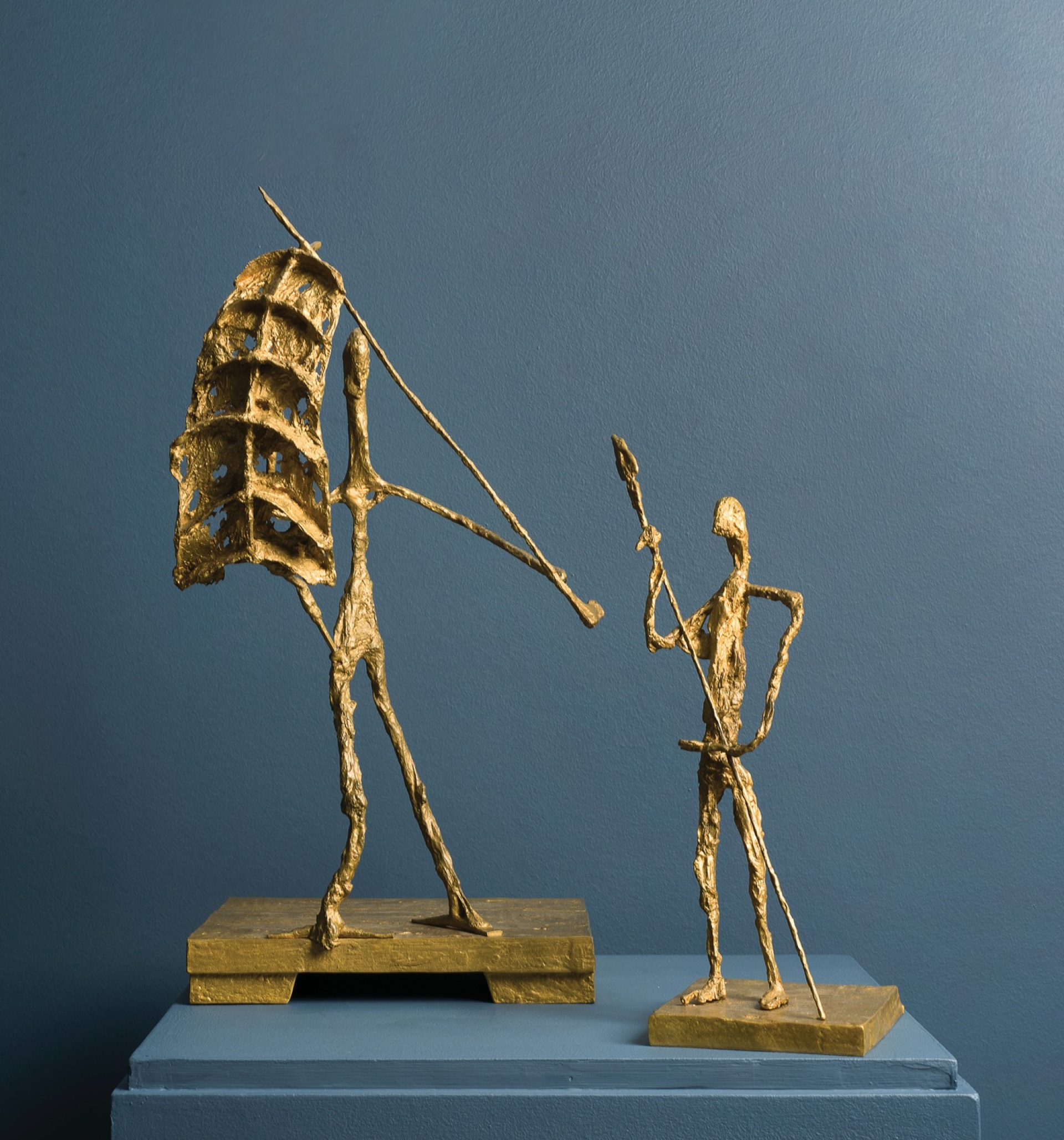 Germaine Richier, «Ο Δον Κιχώτης με φτερό ανεμόμυλου»/  «Ο Δον Κιχώτης με δόρυ»,  Συλλογή Ιδρύματος Βασίλη & Ελίζας Γουλανδρή.