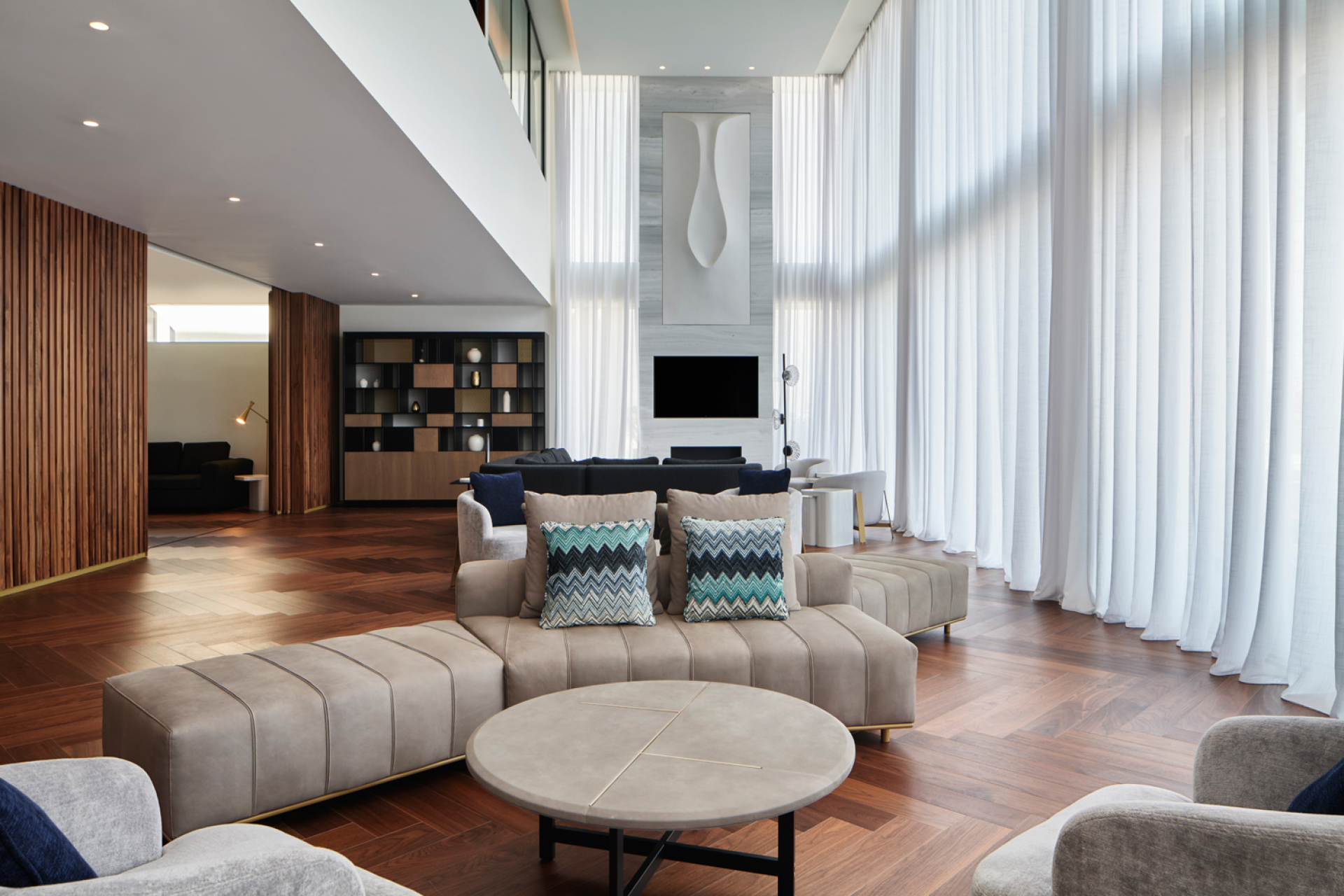 Grand City Panorama | Grand Hyatt Athens | Ο χώρος καθιστικού της Penthouse Σουίτας