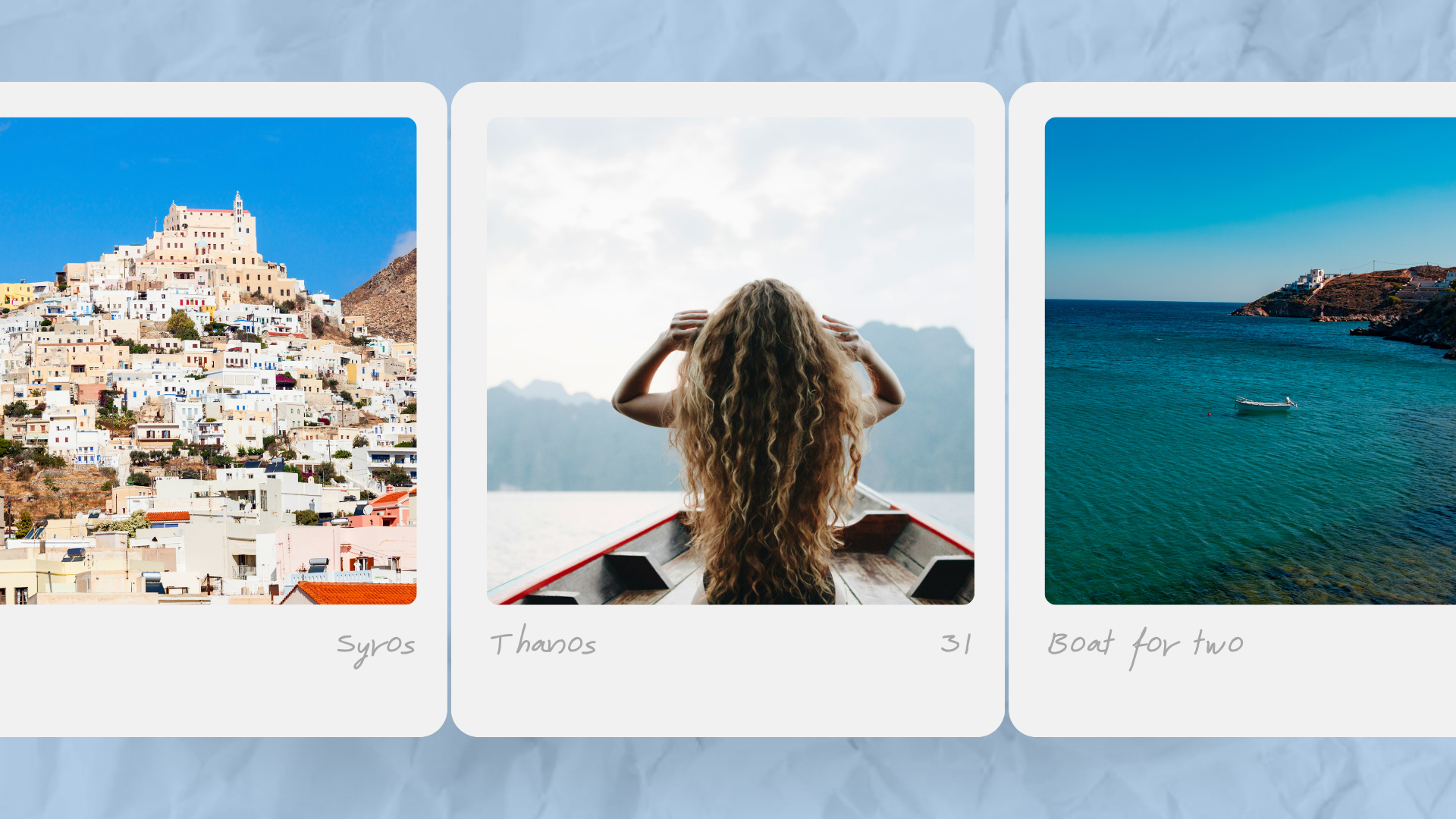 Θανάσης, 31 – “Βάρκα για δύο... και κάτι παραπάνω”