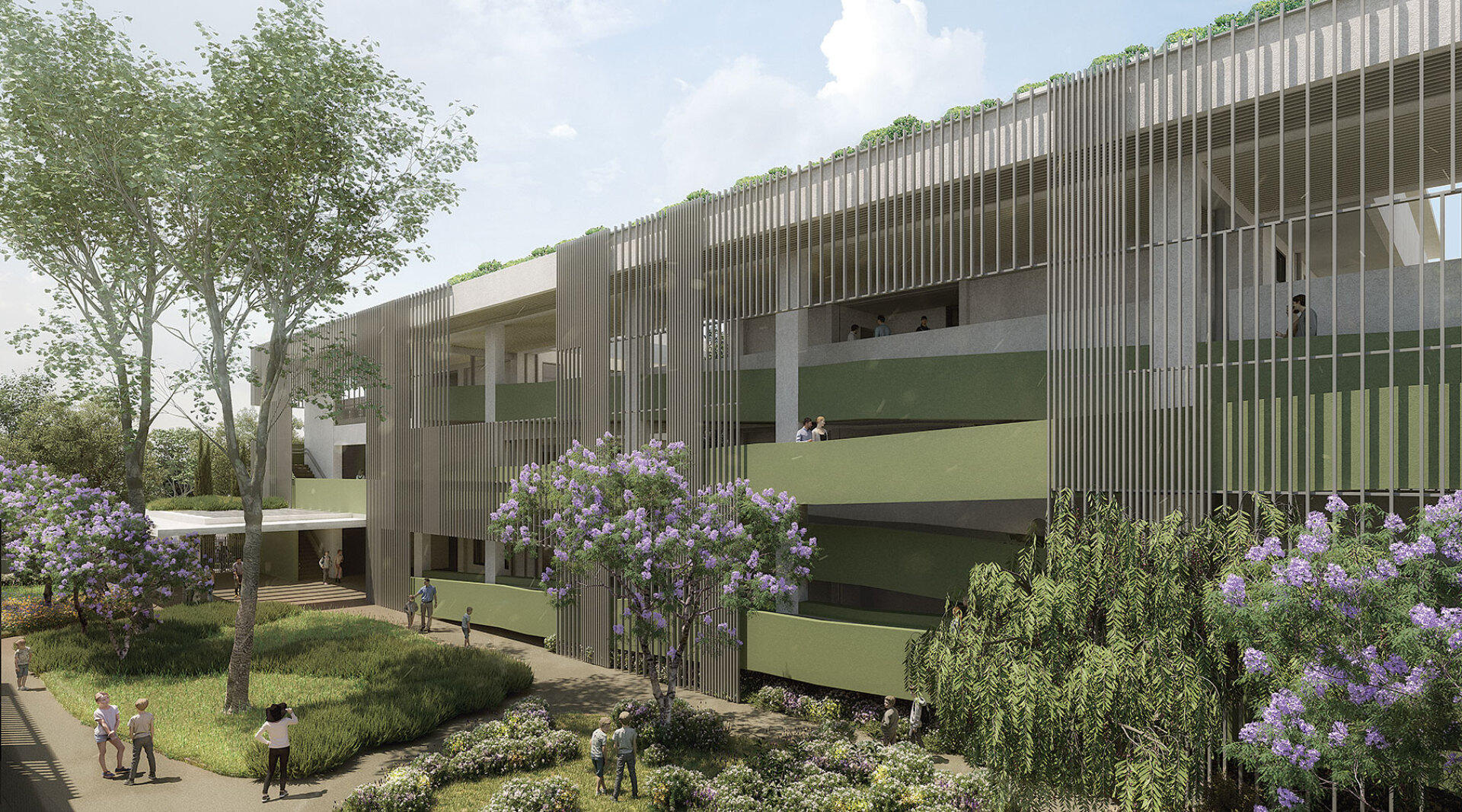 Γραφιστική απεικόνιση του κτιρίου που θα στεγάζει τέσσερα σωματεία ΑμεΑ