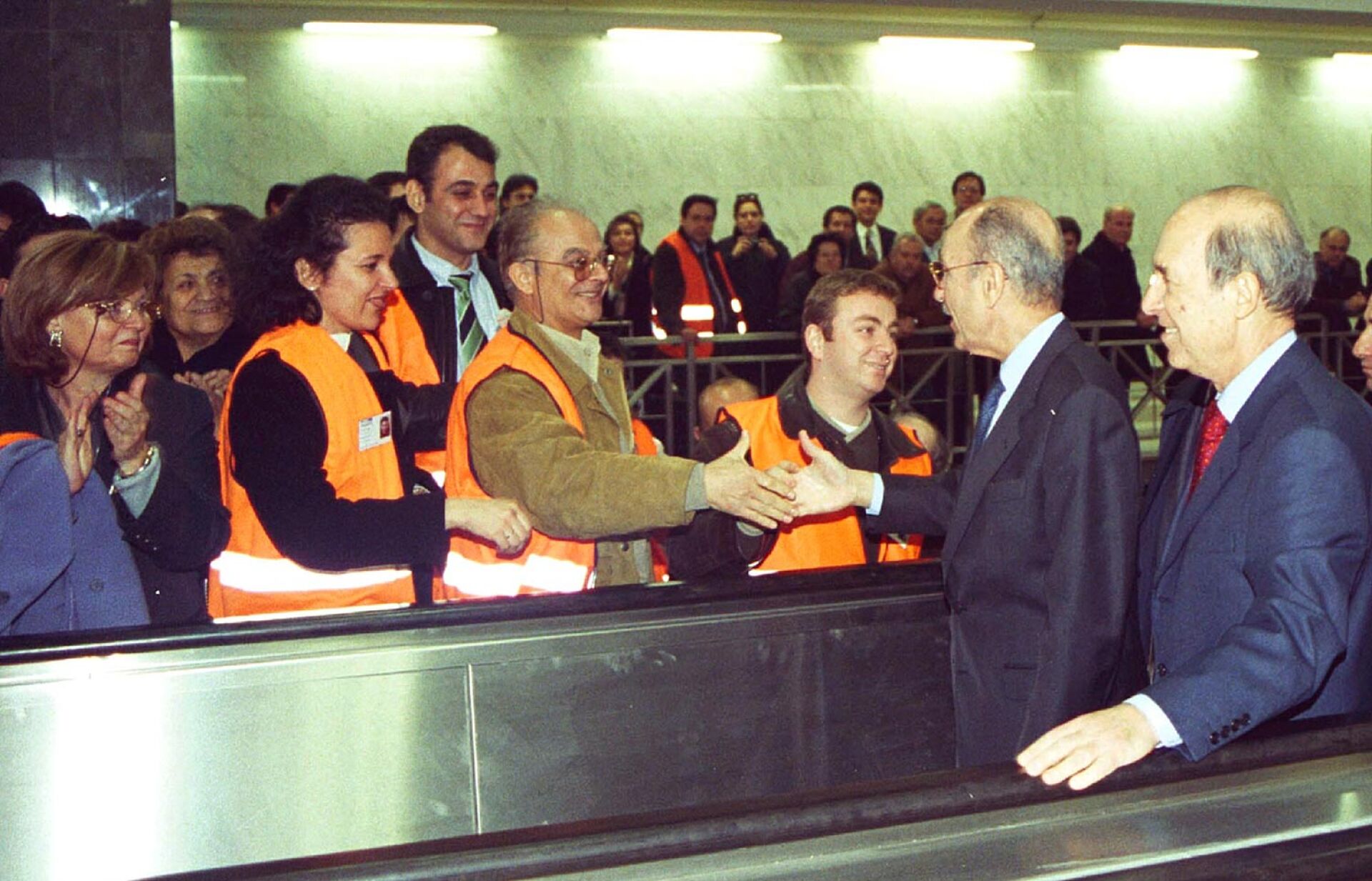 Εγκαίνια του Μετρό της Αθήνας, Κώστας Σημίτης, Κωστής Στεφανόπουλος