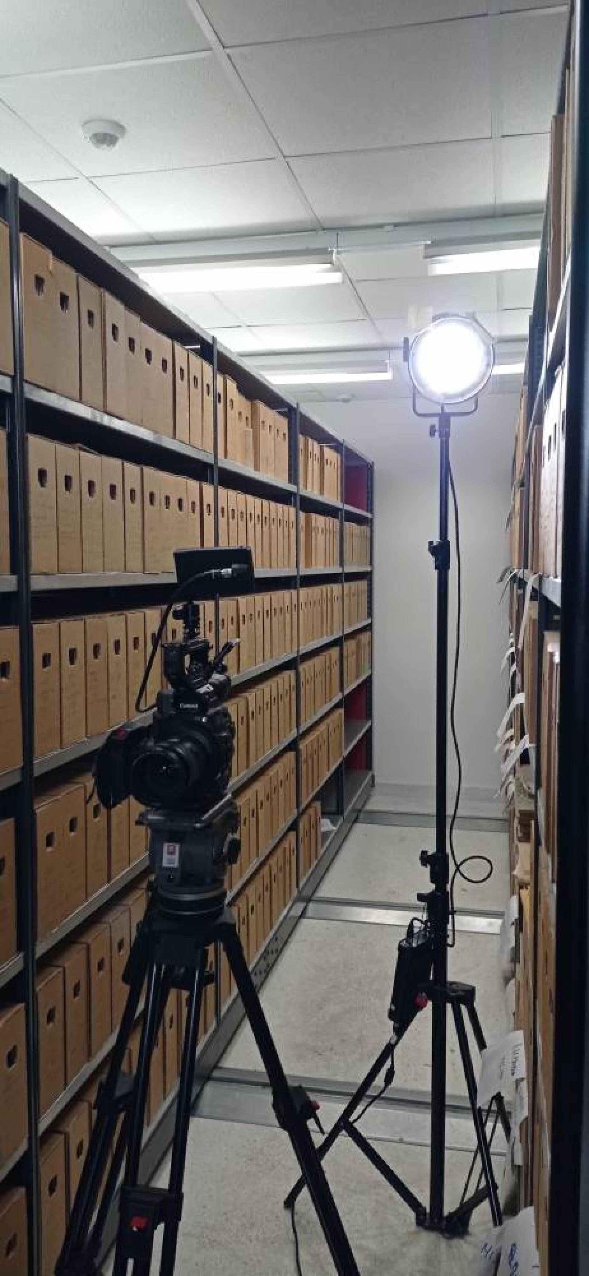 Αρχεία στην αποθήκη του Βρετανικού Ναυτικού Μουσείου