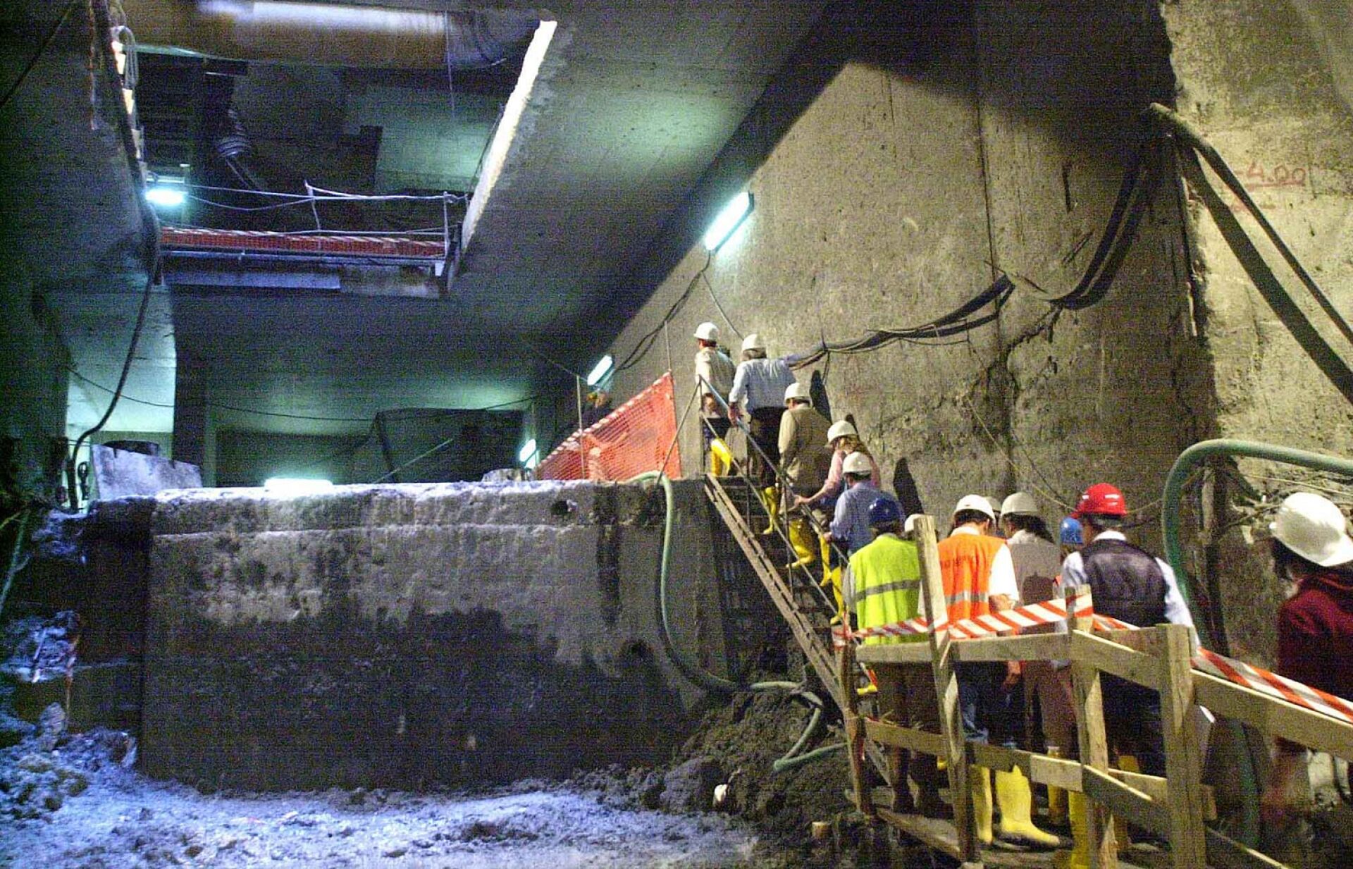 Εργοτάξιο της σήραγγας του Μετρό Σύνταγμα - Μοναστηράκι 