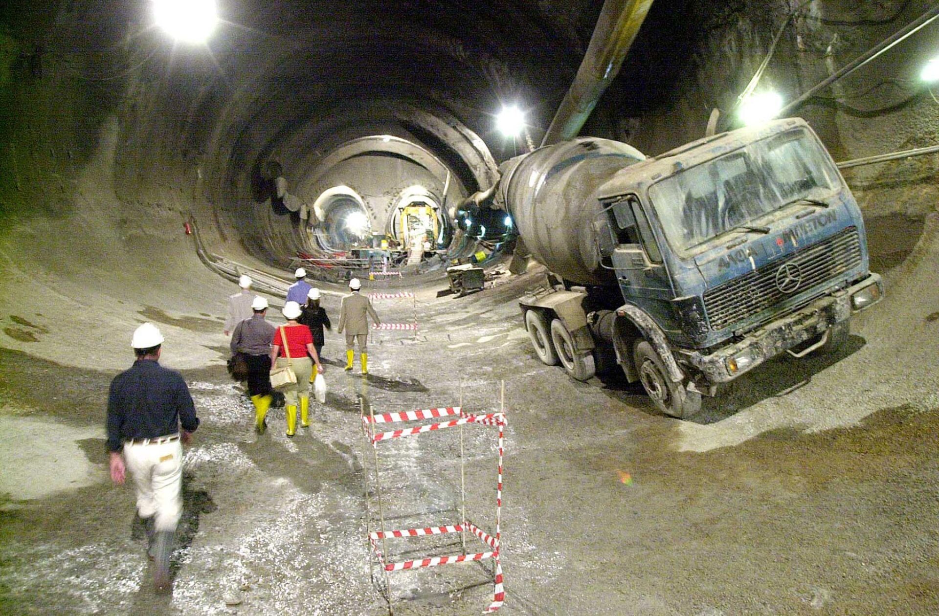 Eργοτάξιο της σήραγγας του Μετρό Σύνταγμα - Μοναστηράκι