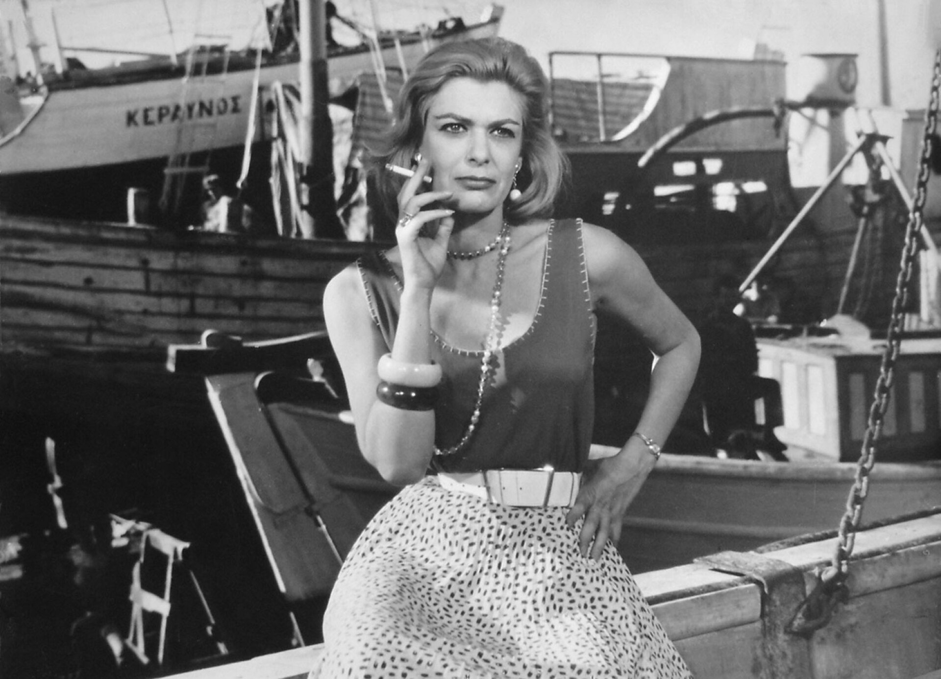 Η Μελίνα Μερκούρη στην ταινία «Ποτέ την Κυριακή»