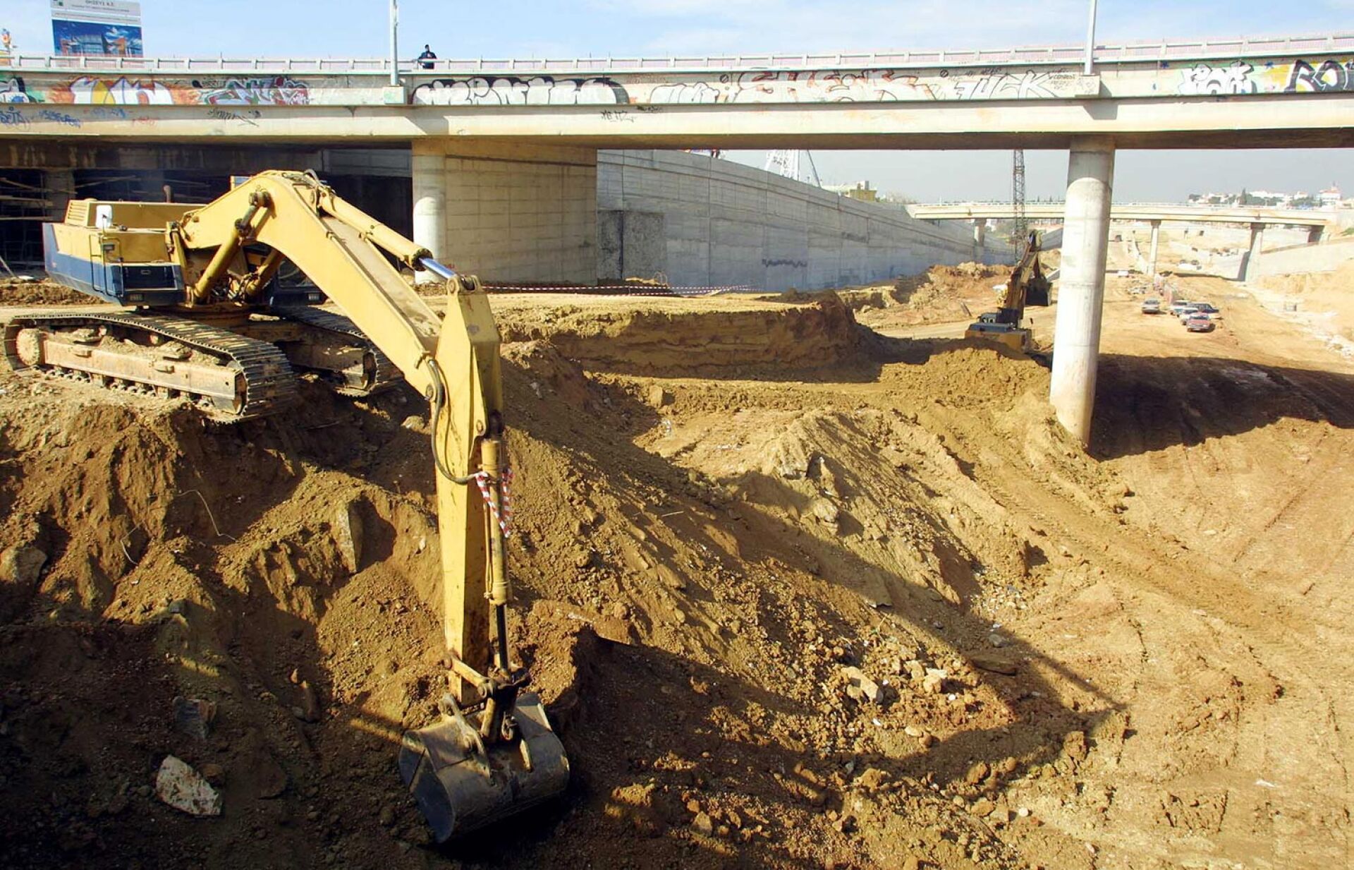 Εργοτάξιο Αττική Οδού στον Κόμβο Κηφισίας