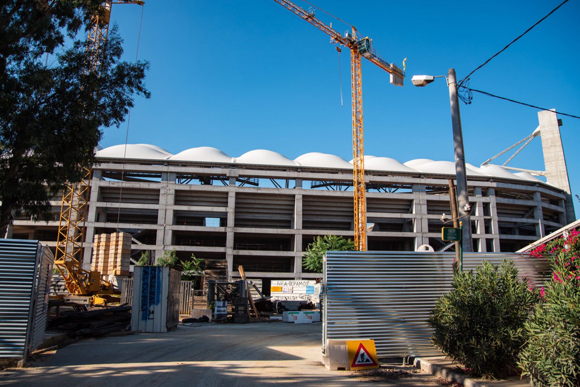 Το υπό κατασκευή νέο γήπεδο της ΑΕΚ στη Νέα Φιλαδέλφεια