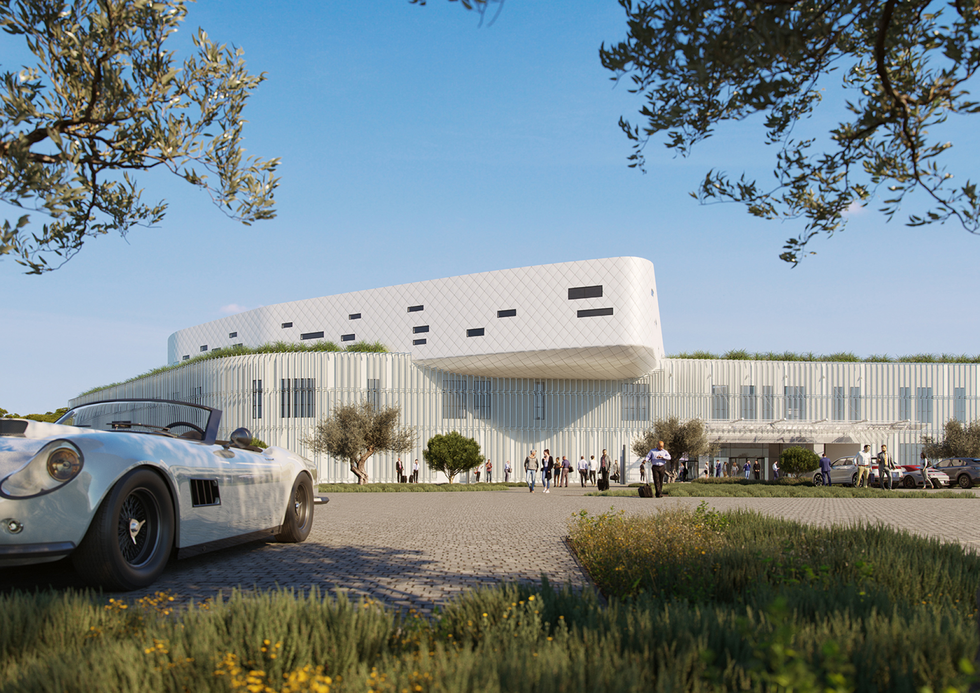 Potiropoulos+Partners: Project X - Ερευνητικό, Εκπαιδευτικό, Συνεδριακό και Αθλητικό Κέντρο της ELPEN στα Σπάτα