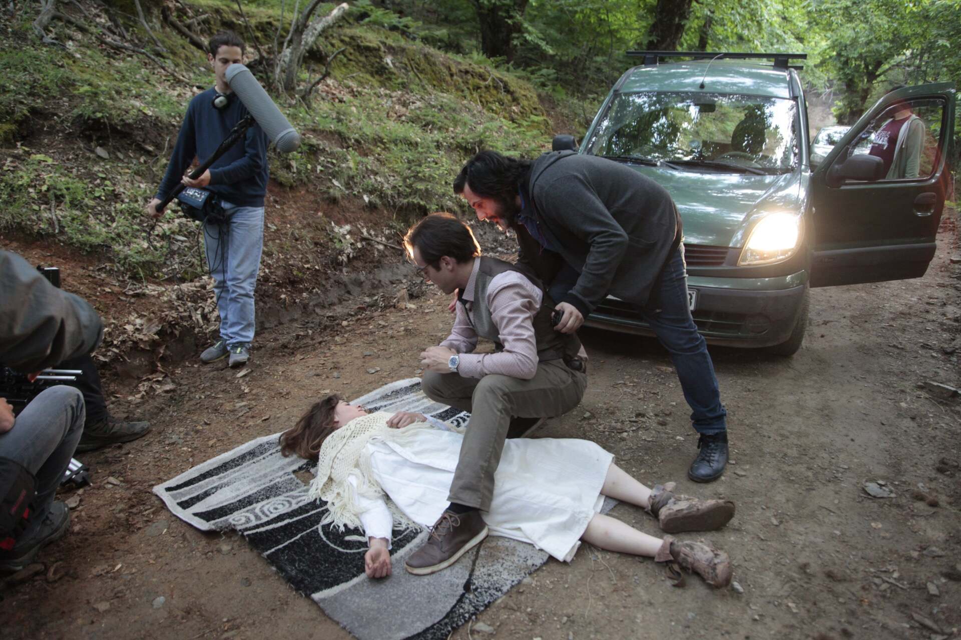 Στιγμιότυπο από τα γυρίσματα της ταινίας «Άλυτη» του Μίνωα Νικολακάκη 