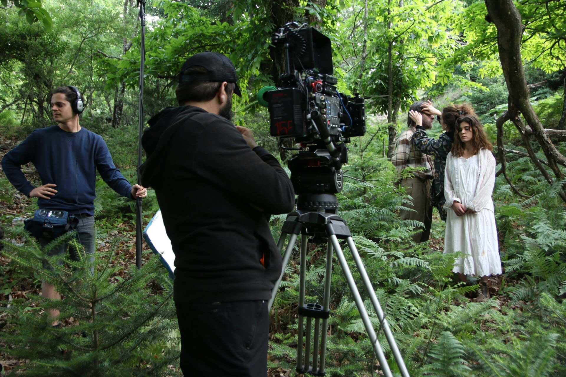 Στιγμιότυπο από τα γυρίσματα της ταινίας «Άλυτη» του Μίνωα Νικολακάκη 