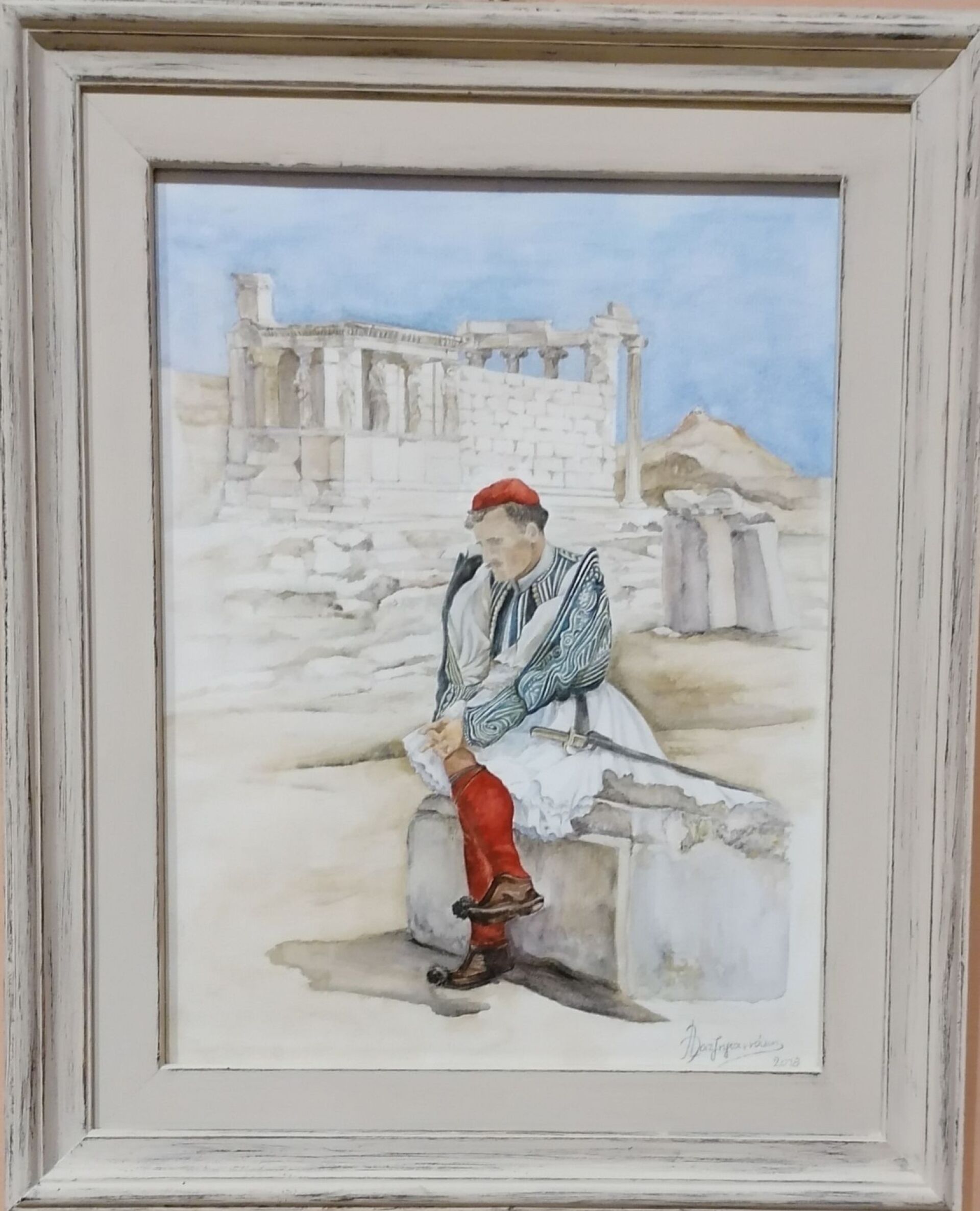 Εύζωνας σκεπτόμενος, της Α. Χατζηγιαννάκη