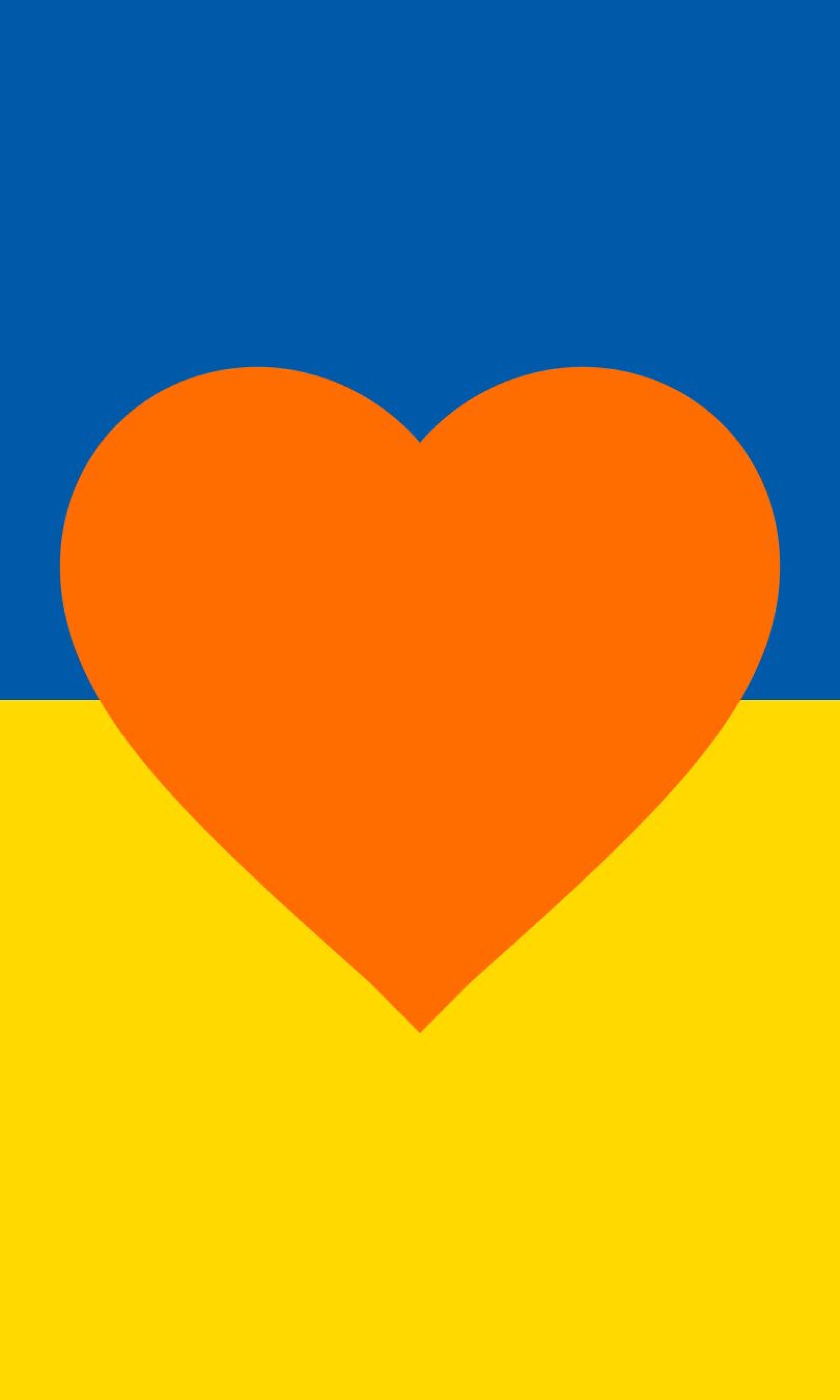 Το λογότυπο από την κοινή δράση αλληλεγγύης των ΝTD μαζί με τους άλλους πολιτιστικούς Οργανισμούς της Χάγης για τα θύματα του πολέμου στην Ουκρανία