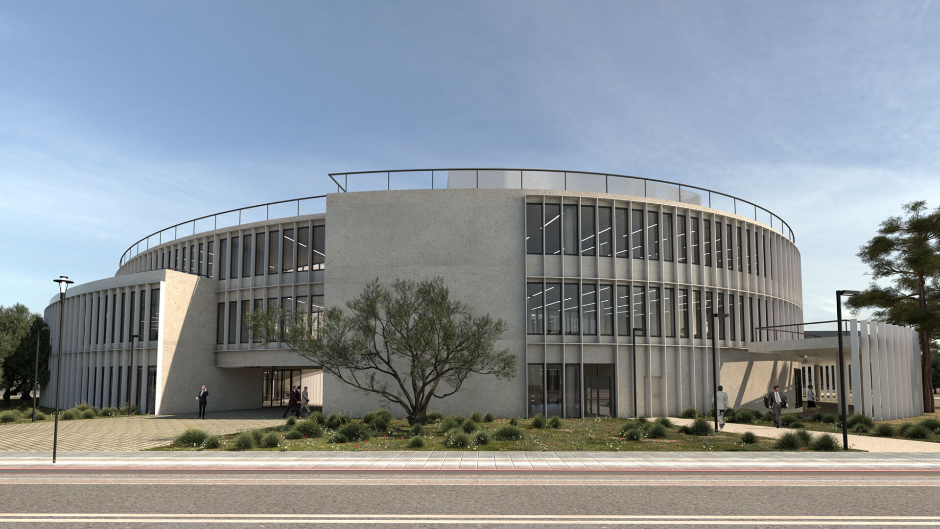 Γραφιστική απεικόνιση του κτηρίου Kaizen Campus στο Μαρούσι 