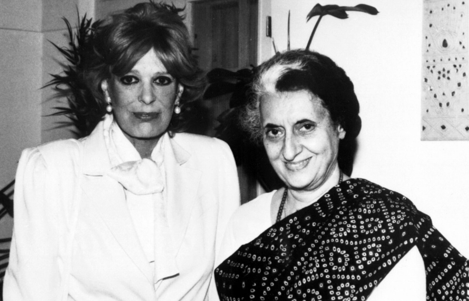 Η Μελίνα Μερκούρη με την Ίντιρα Γκάντι