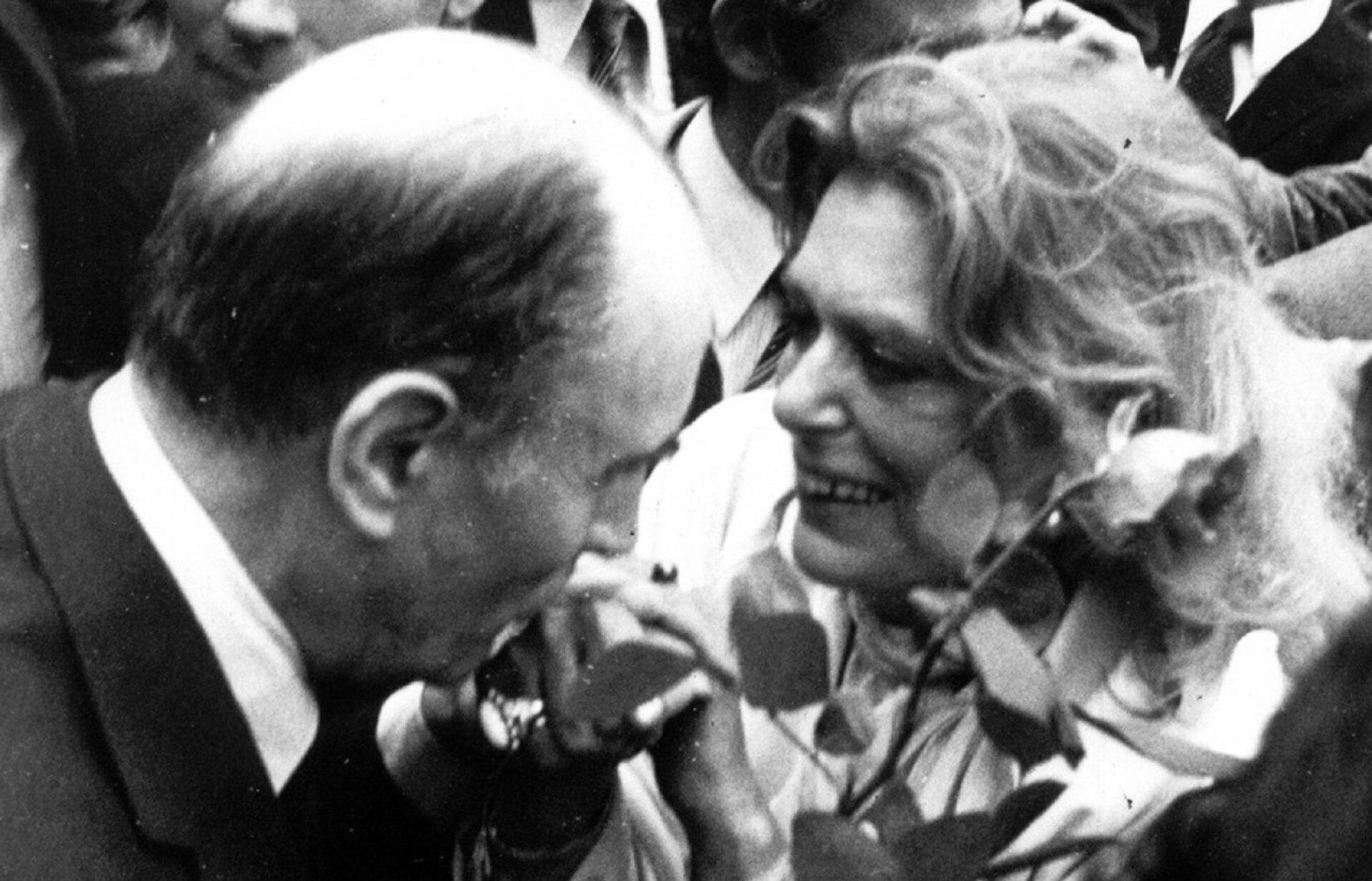 Η Μελίνα Μερκούρη με τον Φρανσουά Μιτεράν