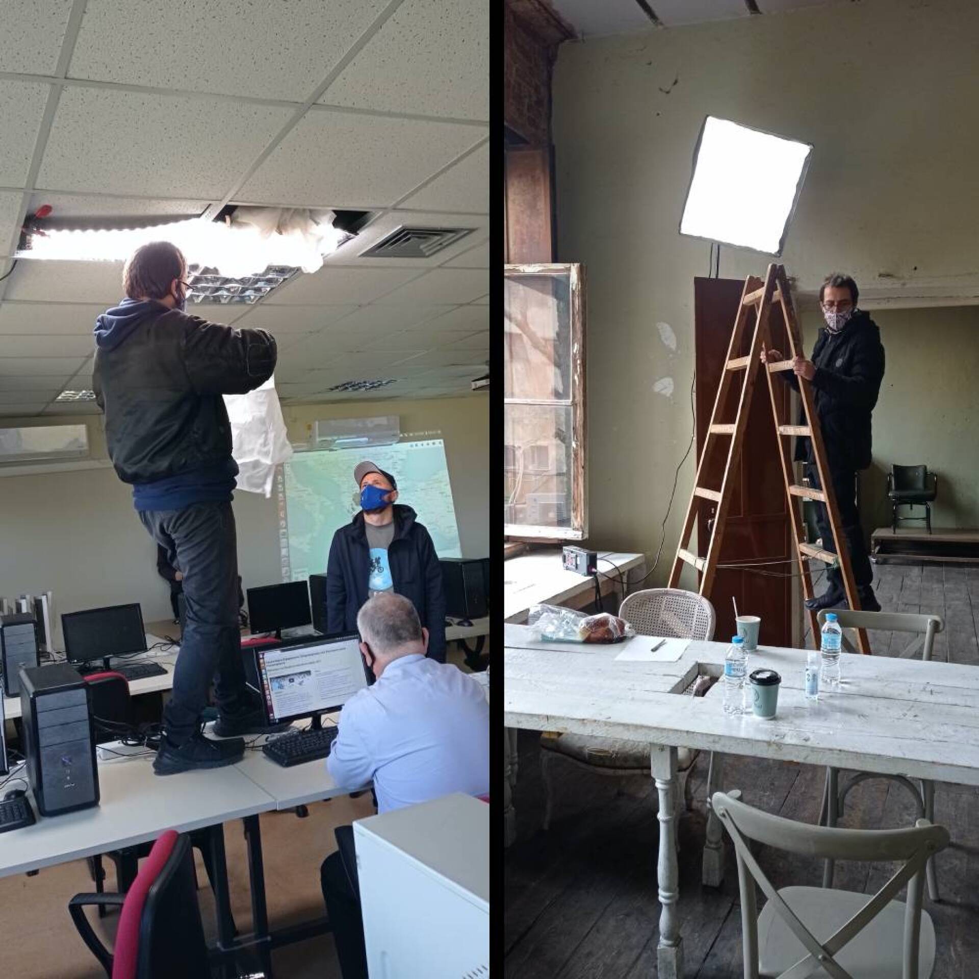 Γυρίσματα για την τηλεοπτική σειρά «Καταστροφές και Θρίαμβοι»