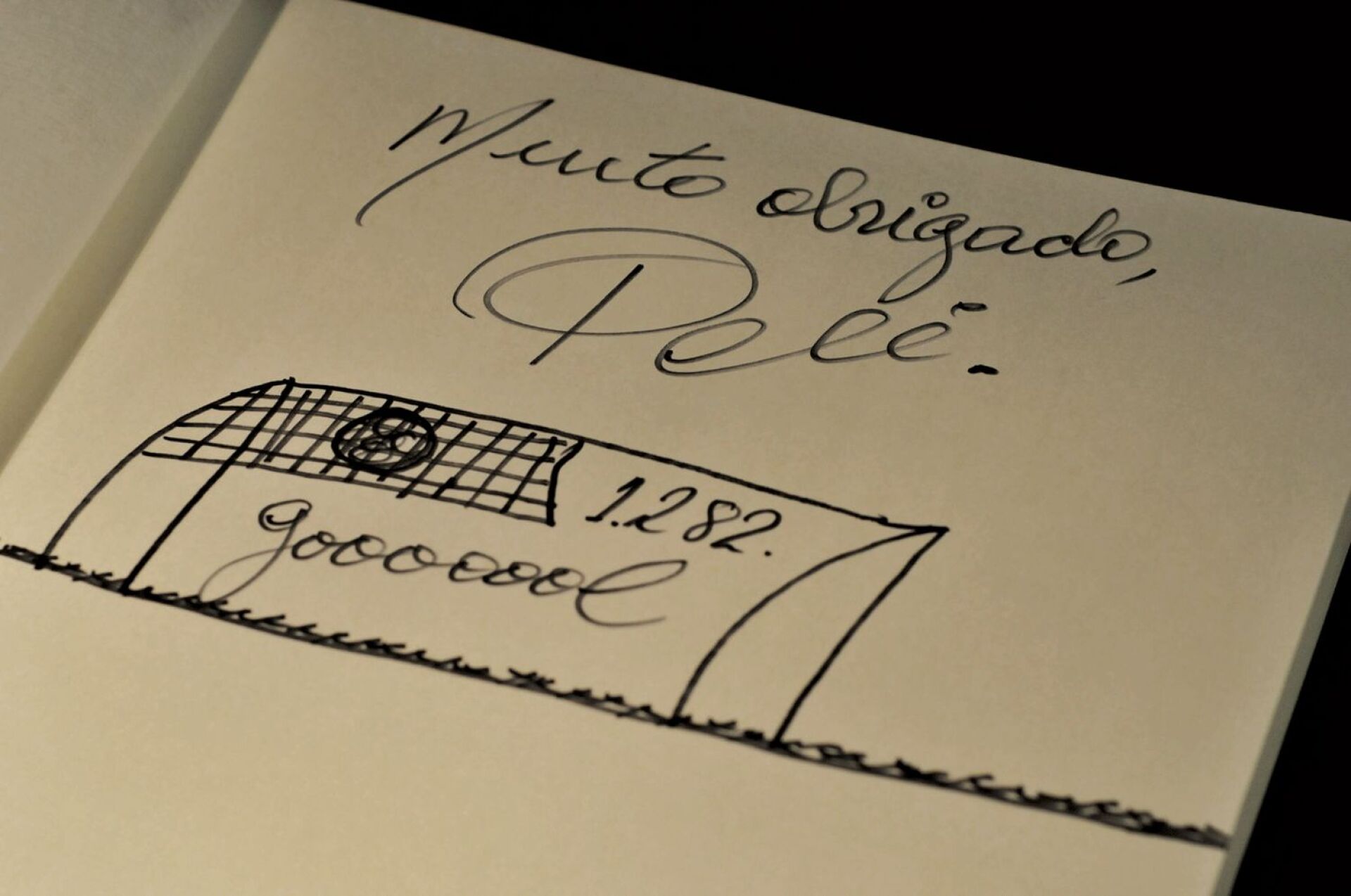 Ευχαριστήριο σημείωμα του Πελέ.