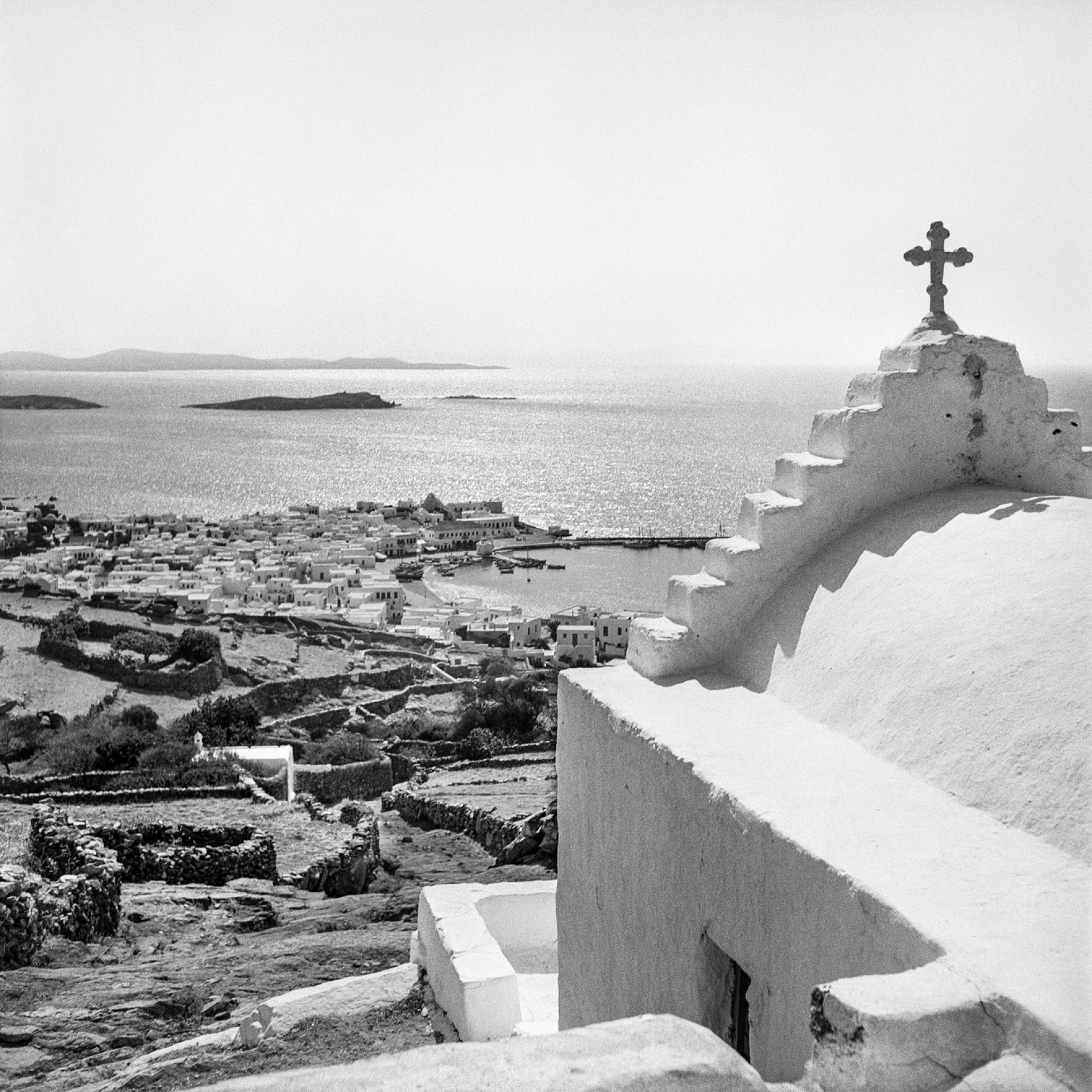 Μύκονος, 5. Church: Το λεγόμενο Βαγγελιστράκι, η εκκλησία της Ευαγγελίστριας, που μάλλον χρονολογείται από τα 1600. ©Robert McCabe