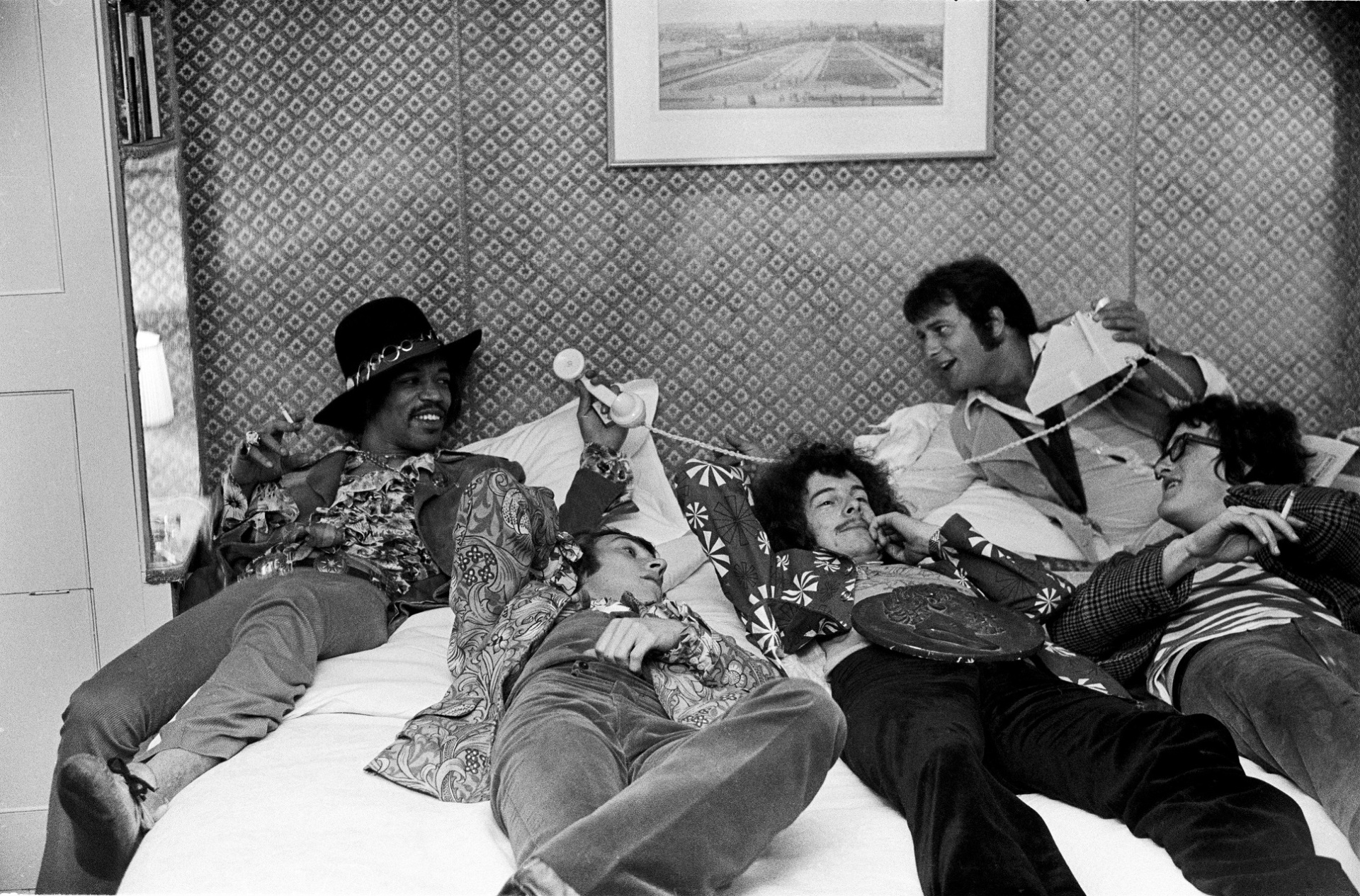 Το συγκρότημα The Jimi Hendrix Experience σε στιγμή περιοδείας