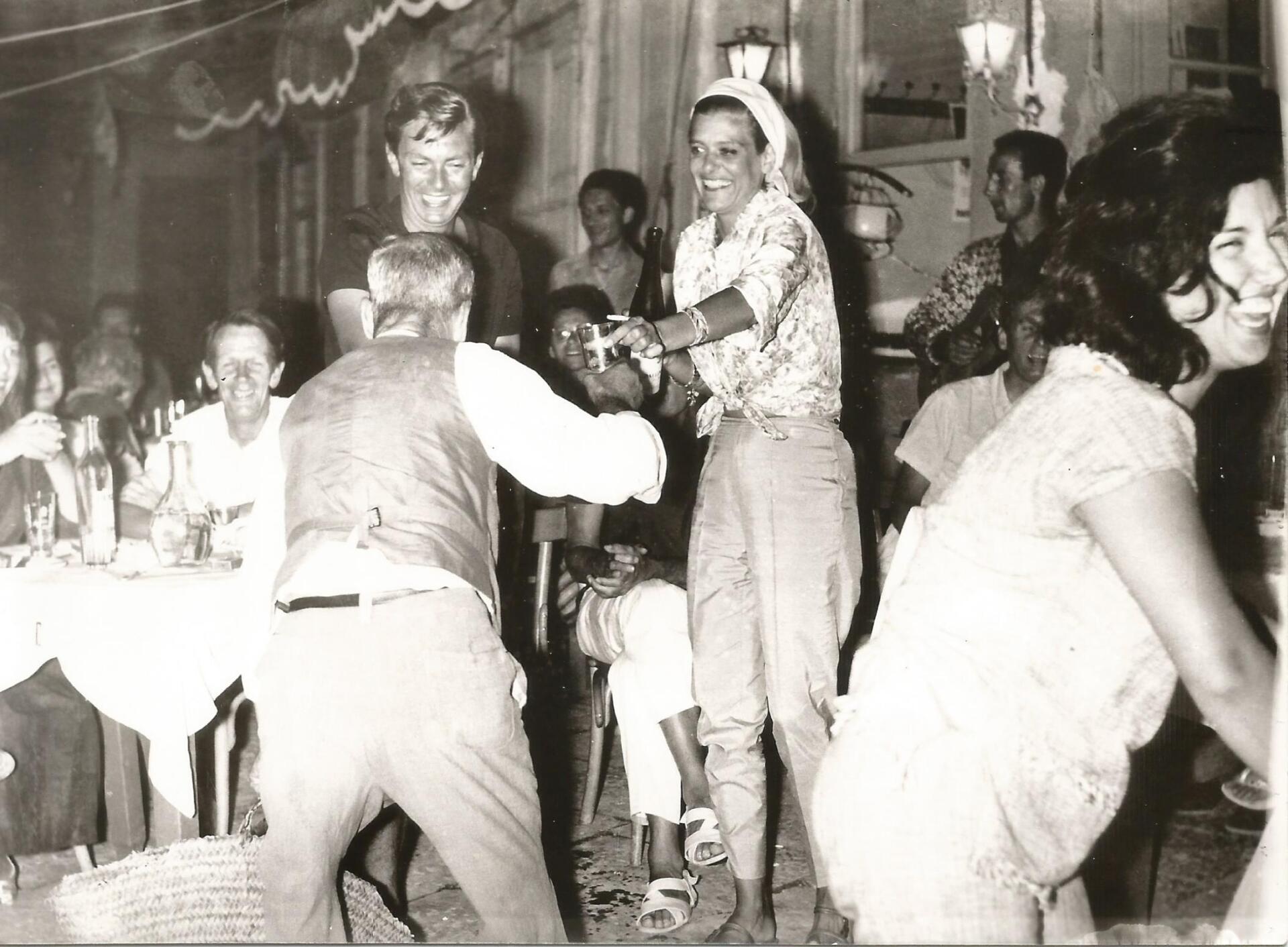 Η Μελίνα Μερκούρη στην Ύδρα