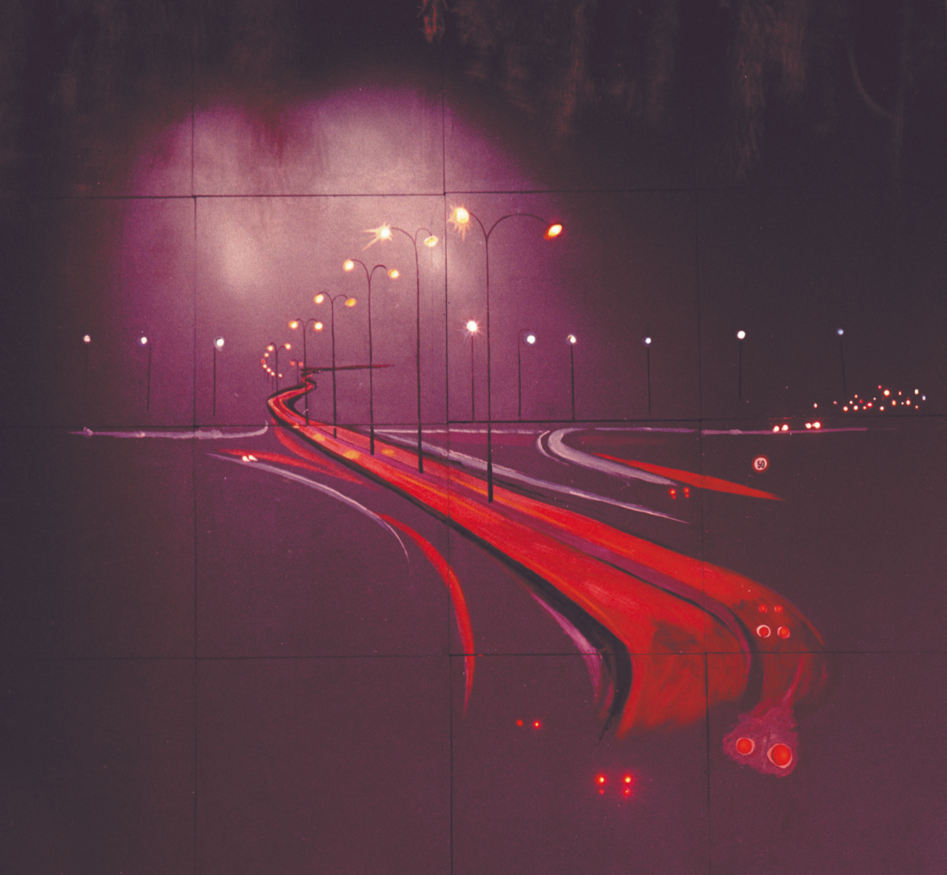 Σπύρος Βασιλείου, (1902 ή 1903 - 1985). Εφαρμόζοντας τον ηλεκτρισμό στη ζωγραφική, ΔΕΘ 1967 Περίπτερο ΔΕΗ, Ιστορικό Αρχείο ΔΕΗ