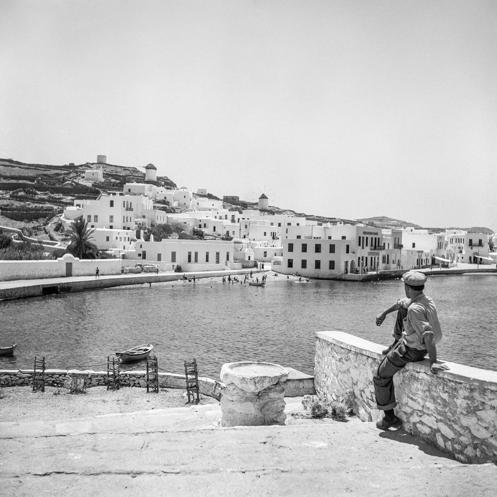 Μύκονος, 1955. Στο Καμνάκι προς την Αγία Άννα στη Χώρα
