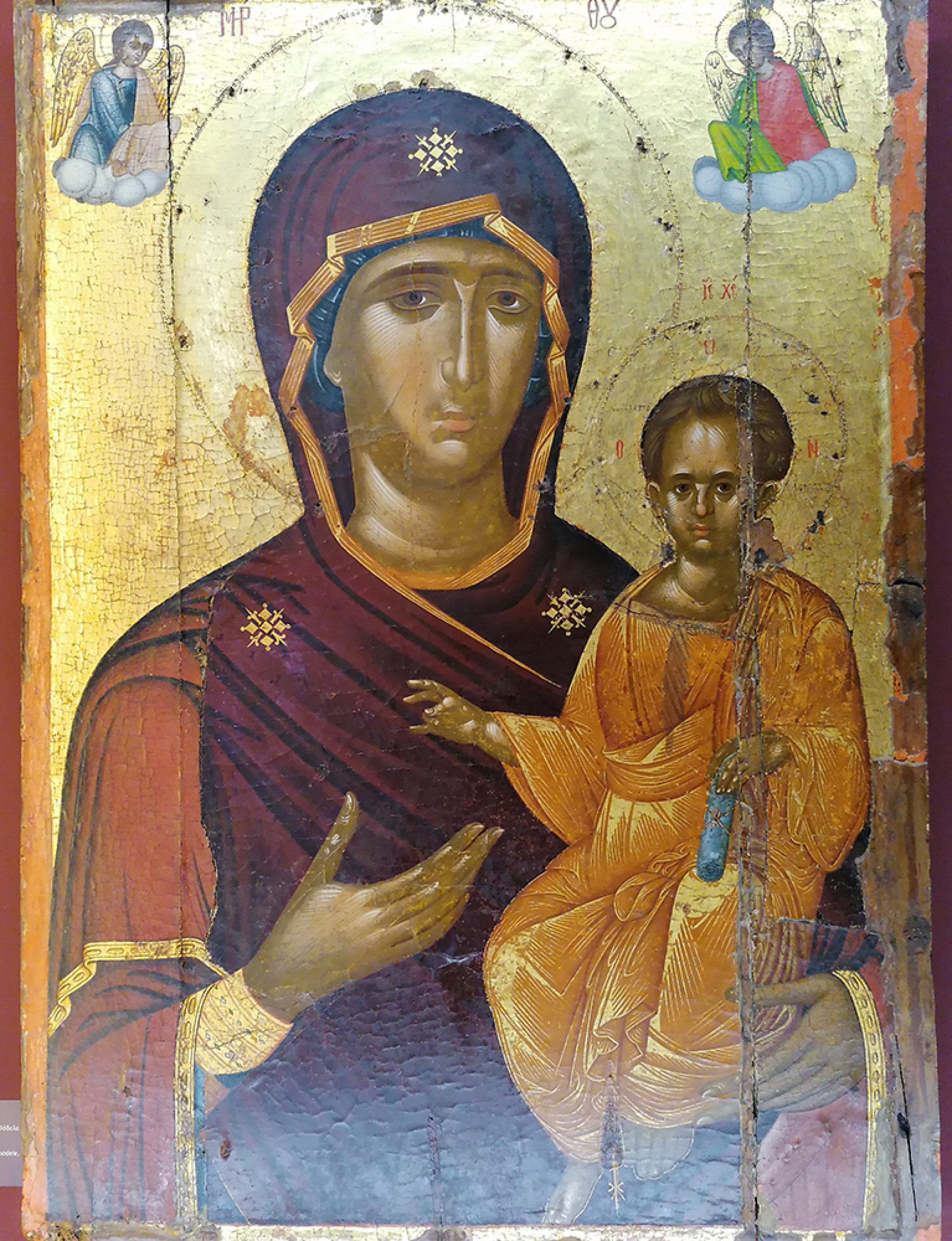 Παναγιά Οδηγήτρια. Μονή Αγ. Παντελεήμονος, Φόδελε Μαλεβυζίου. Τέλη 14ου αιώνα