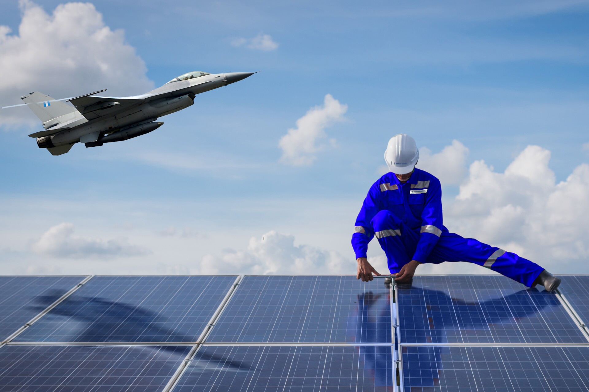 αεροπλάνο και άνδρας 