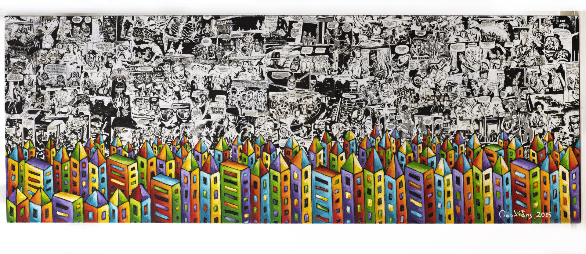 Έργο του Γιάννη Παυλίδη από την έκθεση "Comic City" στον Τεχνοχώρο