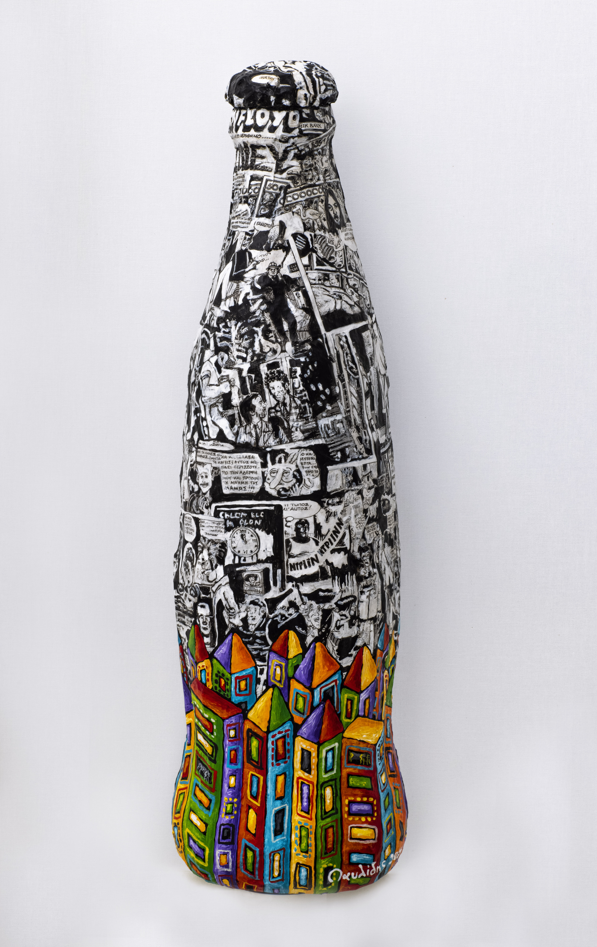 Έργο του Γιάννη Παυλίδη από την έκθεση "Comic City" στον Τεχνοχώρο