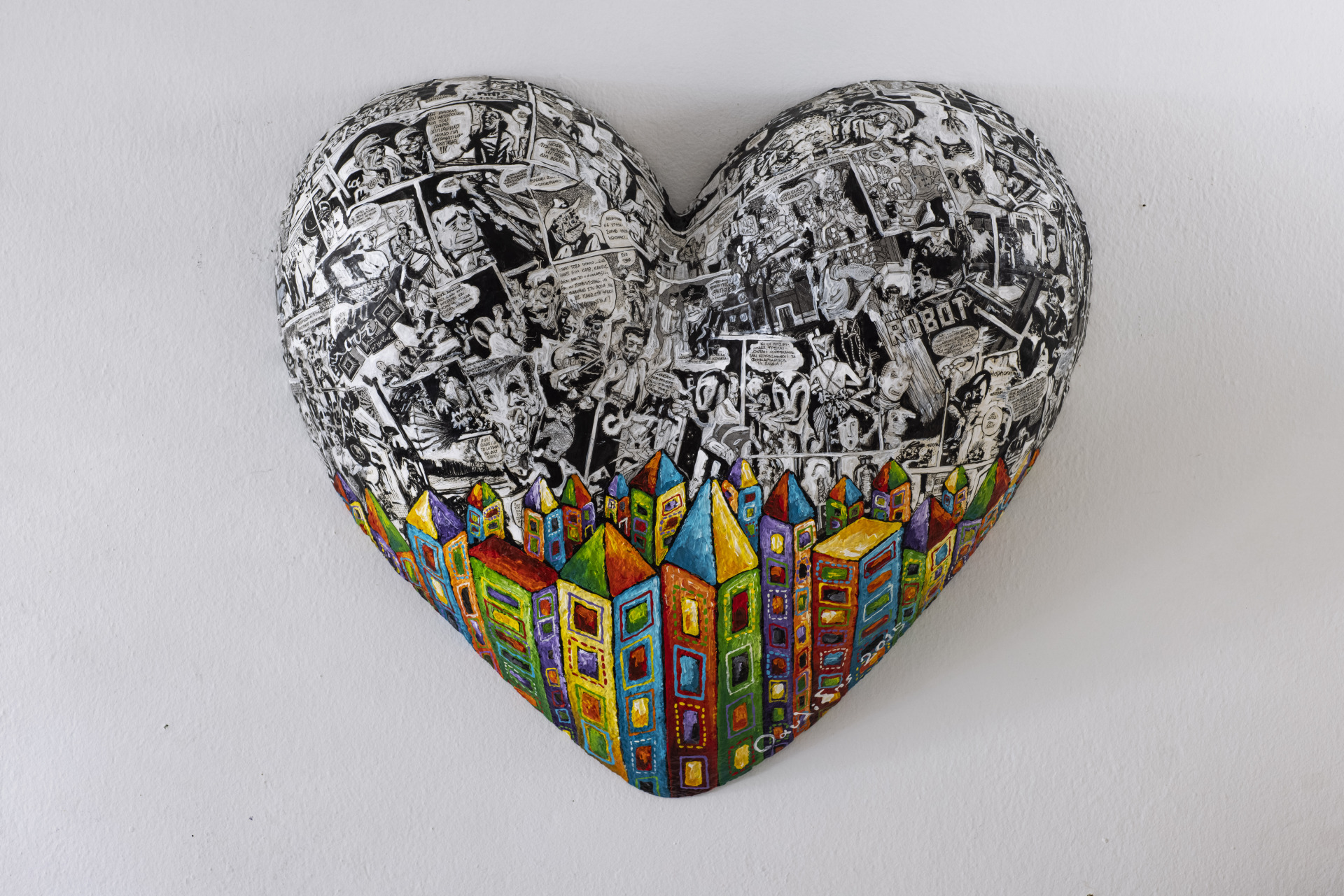 Έργο του Γιάννη Παυλίδη από την έκθεση "Comic City" στον Τεχνοχώρο