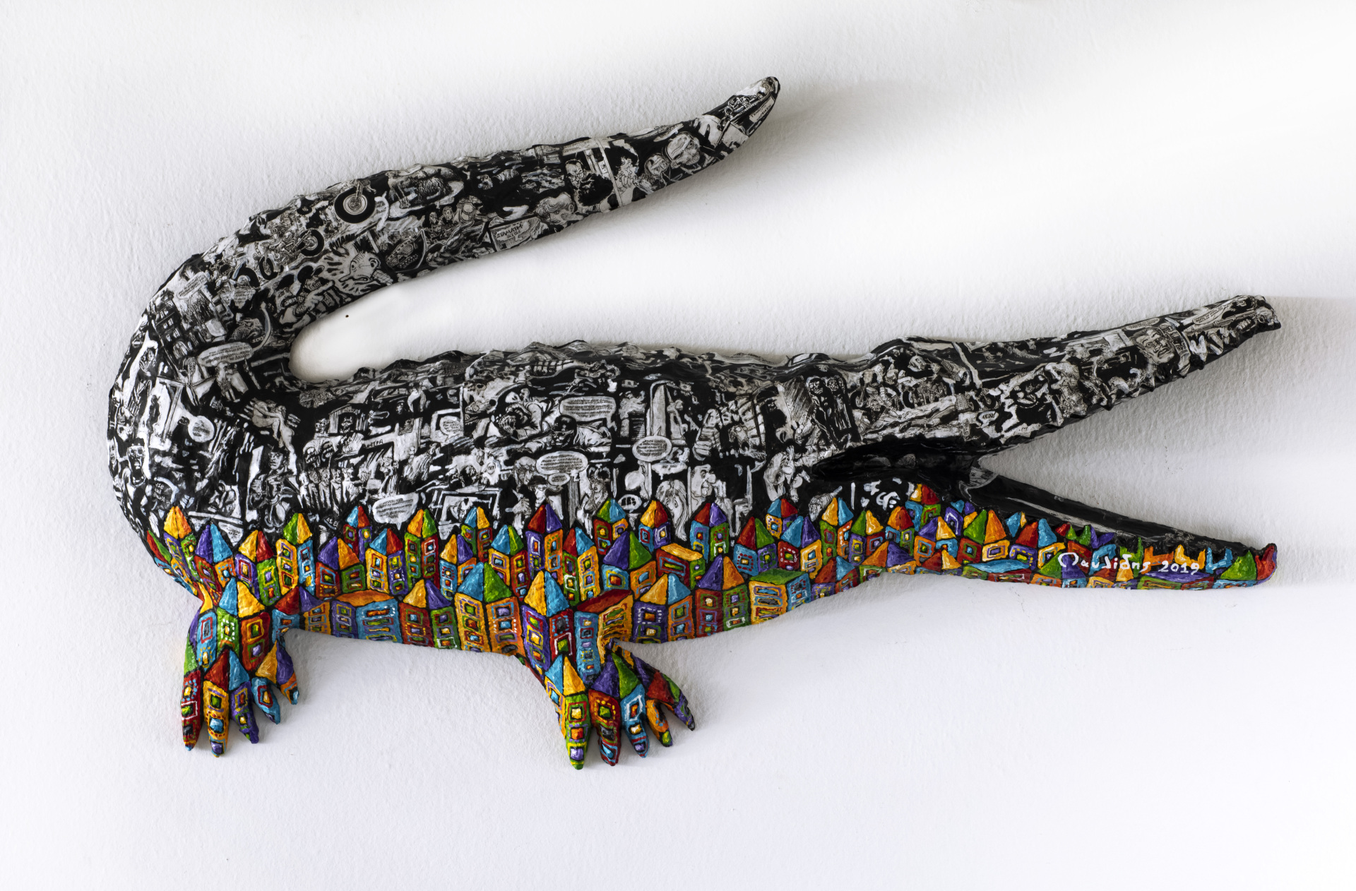 Έργο του Γιάννη Παυλίδη από την έκθεση "Comic City" στον Τεχνοχώρο