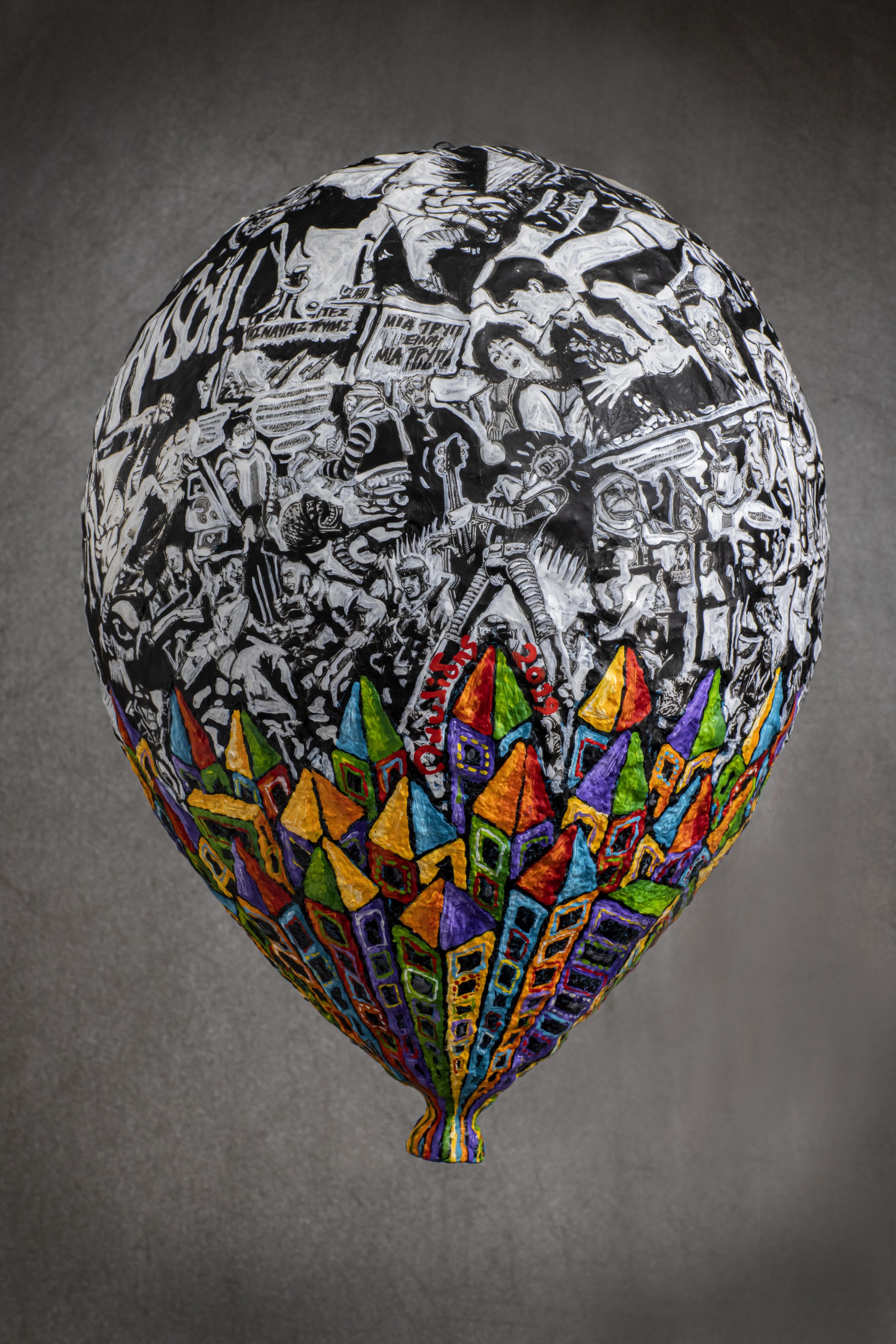 Έργο του Γιάννη Παυλίδη από την έκθεση "Comic City" στον Τεχνοχώρο