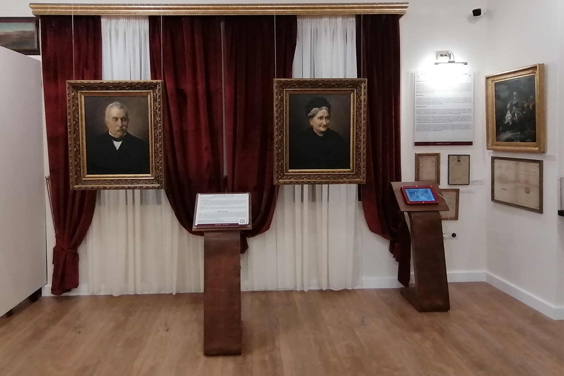 Τα πορτρέτα του Γεωργίου Σκουζέ (1811-1884) και της Ελένης Καψάλη (1823-1906)