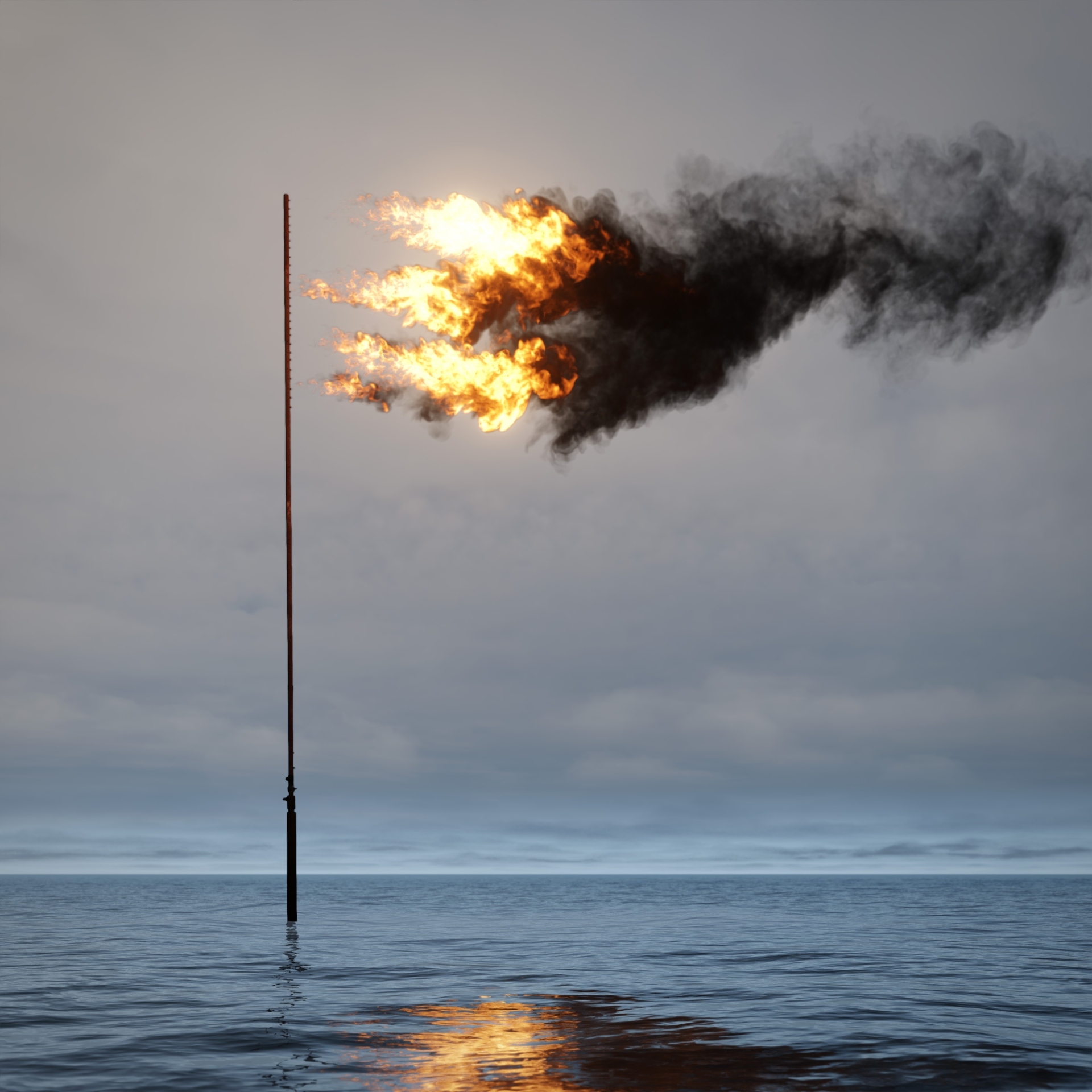 John Gerrard, «Flare (Oceania)»