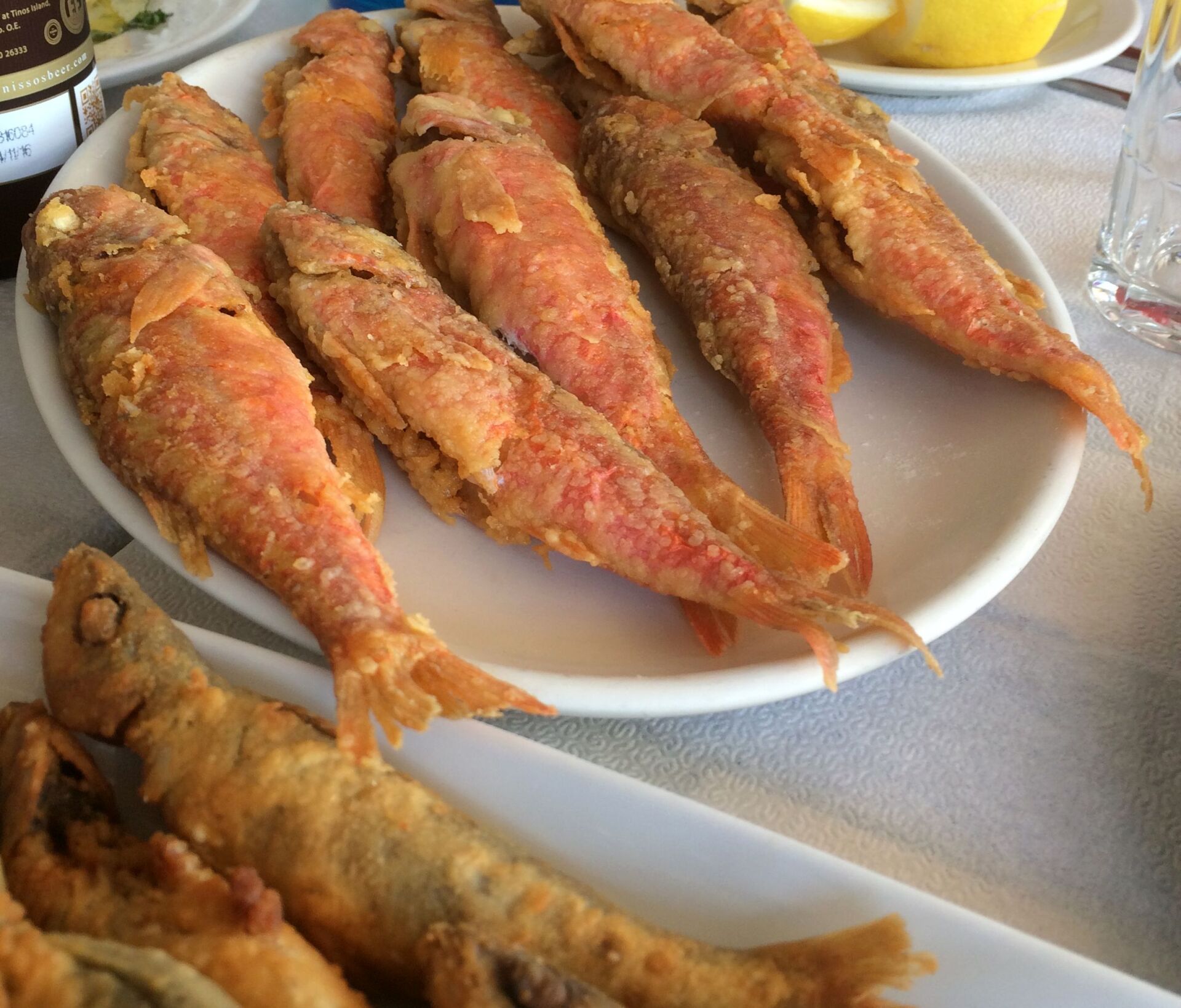 Μπαρμπούνια τηγανιτά