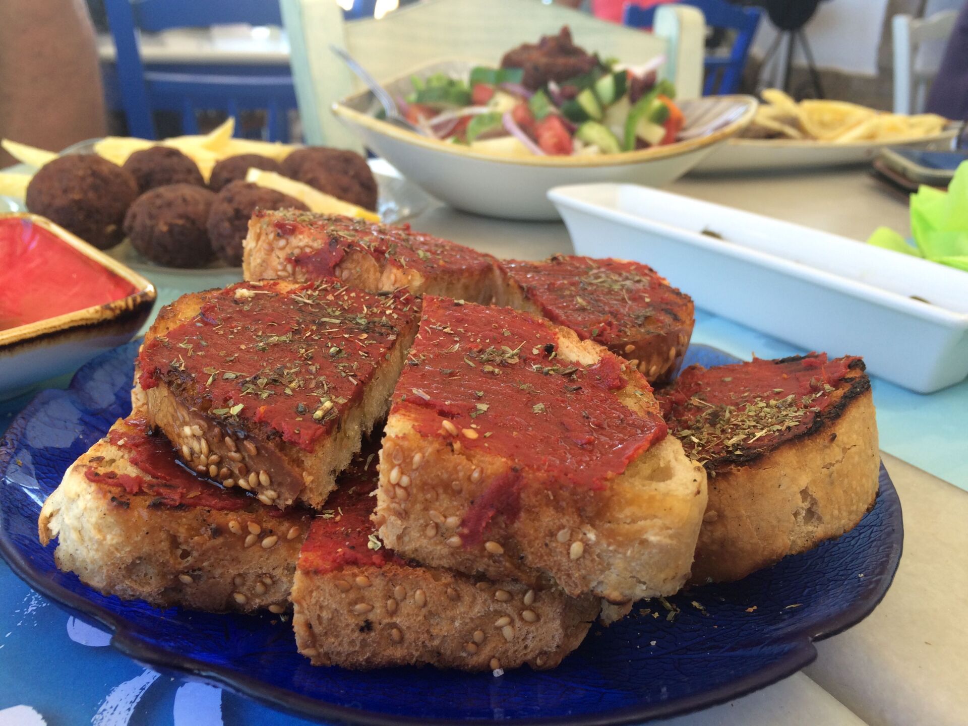 Μηλέικος (μ)πελτές σε φρυγανισμένο ψωμί