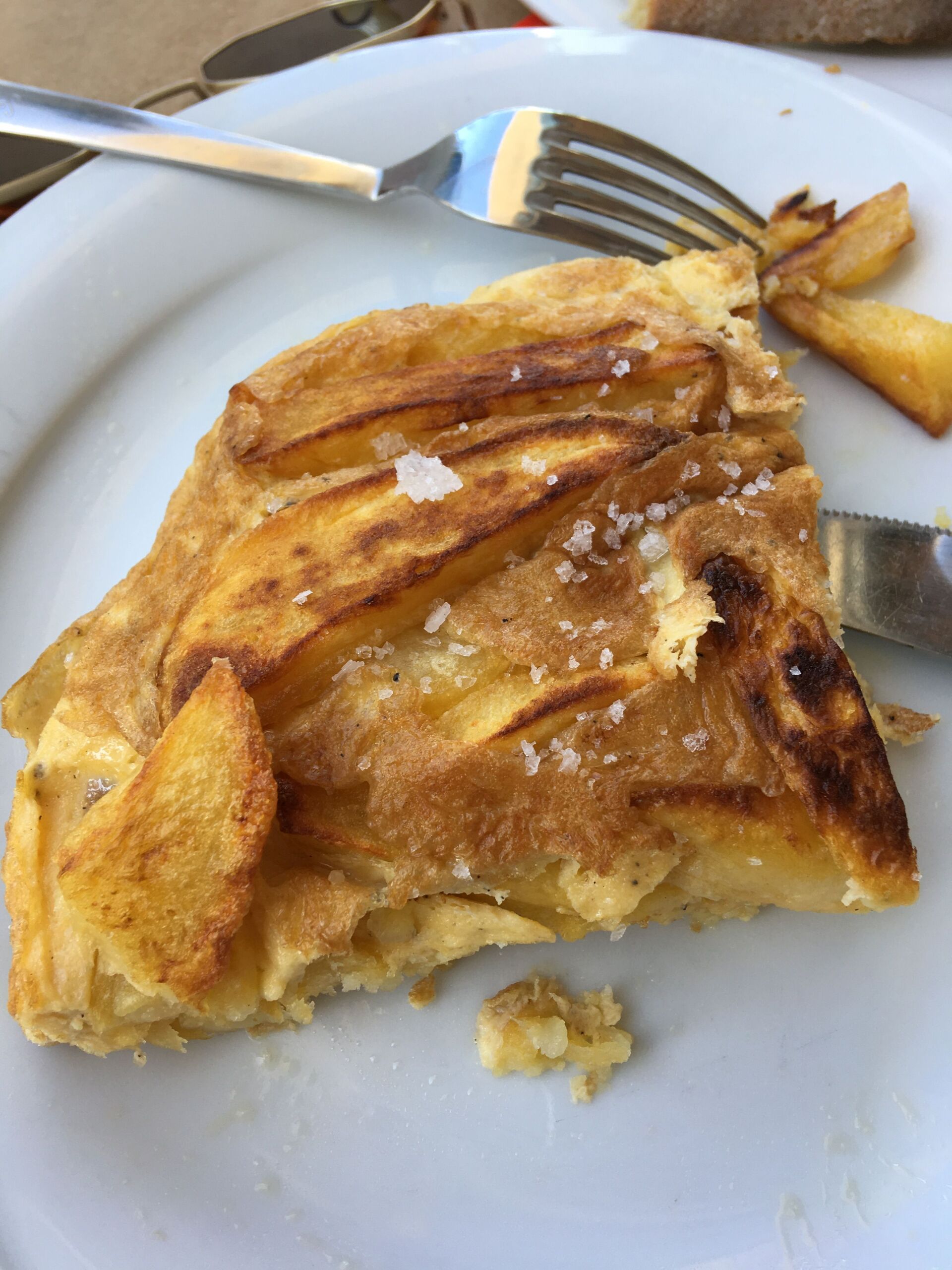 Ομελέτα με πατάτες στη Νάξο