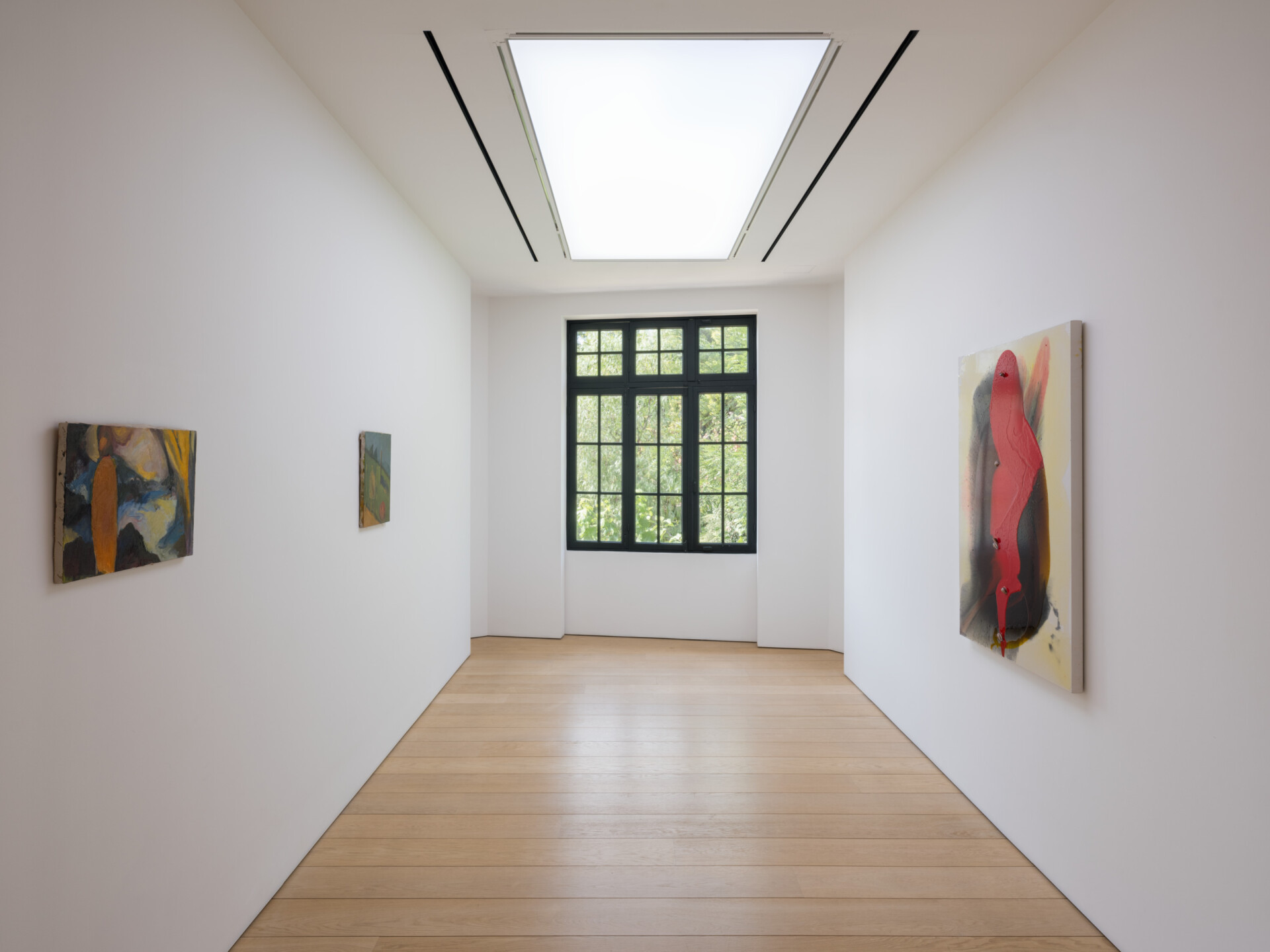 Helen Marden, "Agape/Αγάπη": άποψη της έκθεσης 