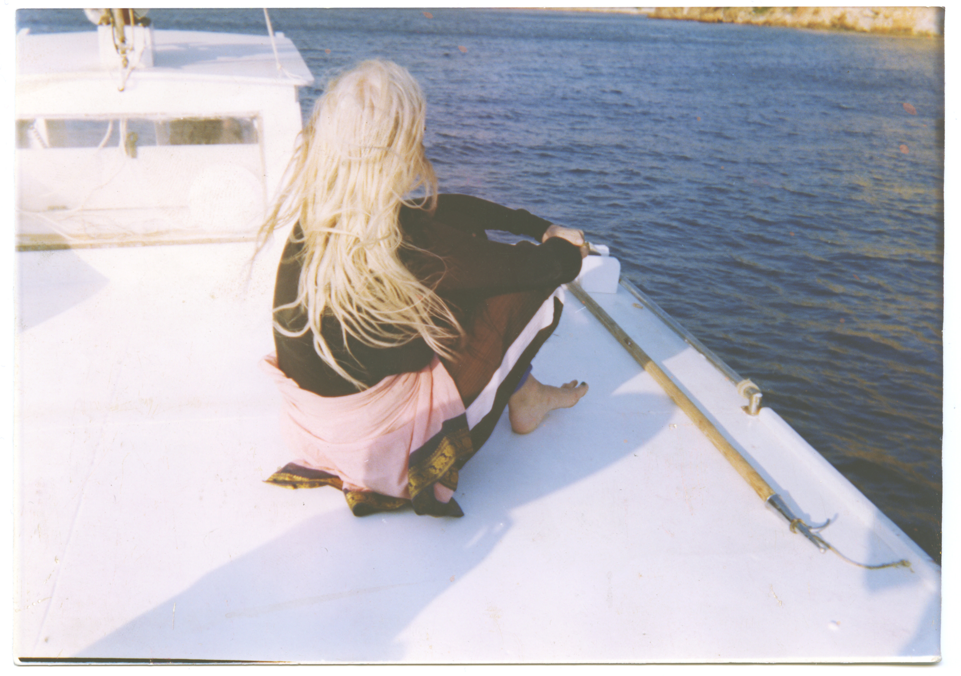 Η Helen Marden στην Ύδρα τη δεκαετία του 1980