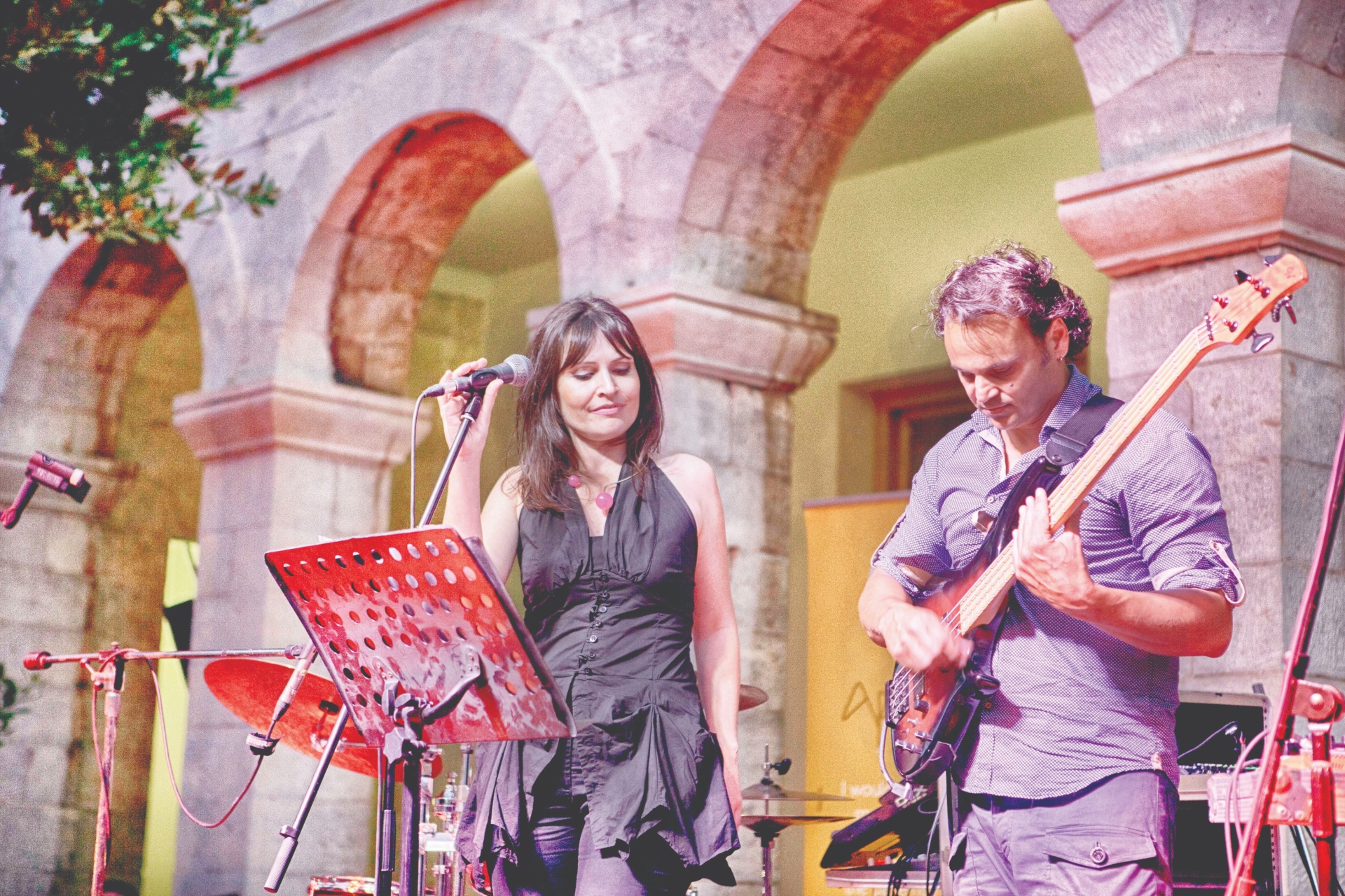 Σάσα Παπαλάμπρου και Απόστολος Καλτσάς