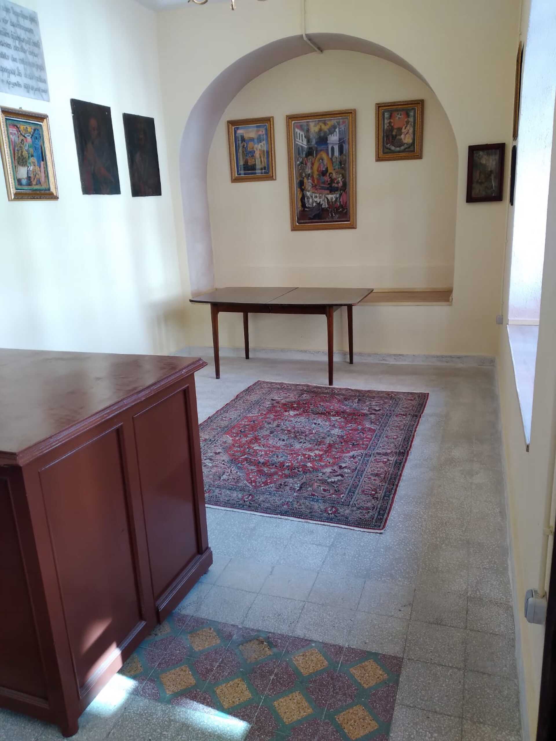 Eσωτερική άποψη της Παναγίας του Μπαλίνου