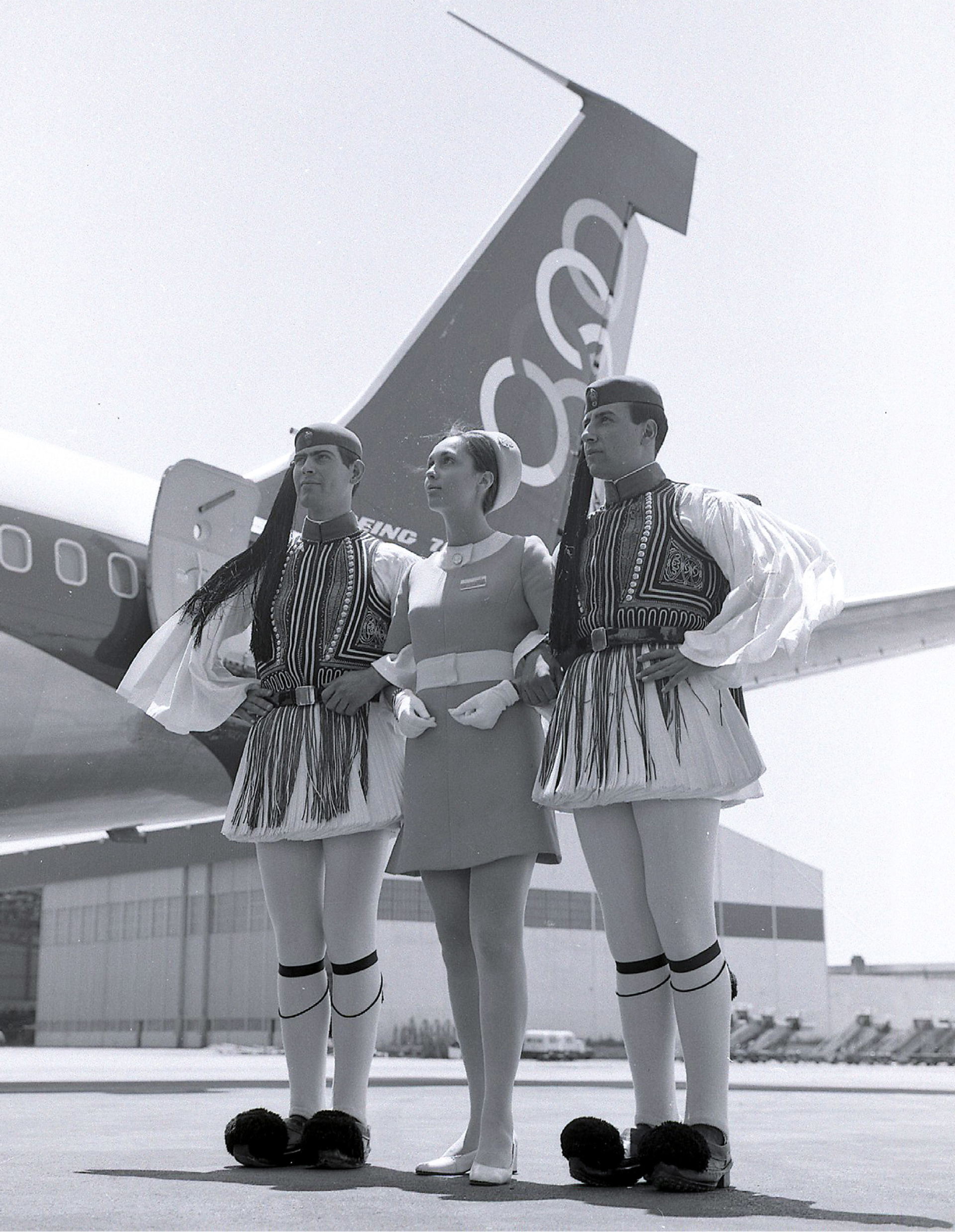 Ταξίδι της ανακτορικής φρουράς των Ευζώνων στη Νέα Υόρκη. Πηγή: Αρχείο Ωνάση, Αρχείο Κλεισθένη Δασκαλάκου.