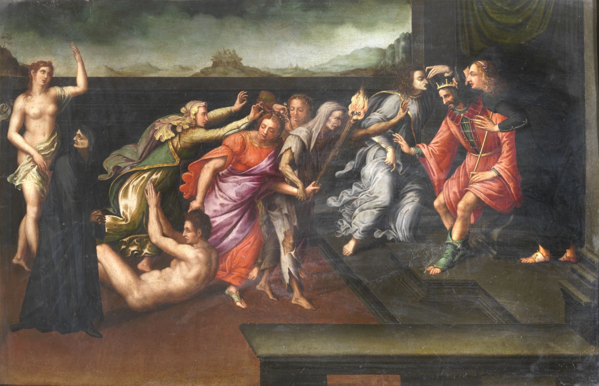 Εργαστήριο Σάντρο Μποτιτσέλι, Η αλληγορία της συκοφαντίας, περ. 1530