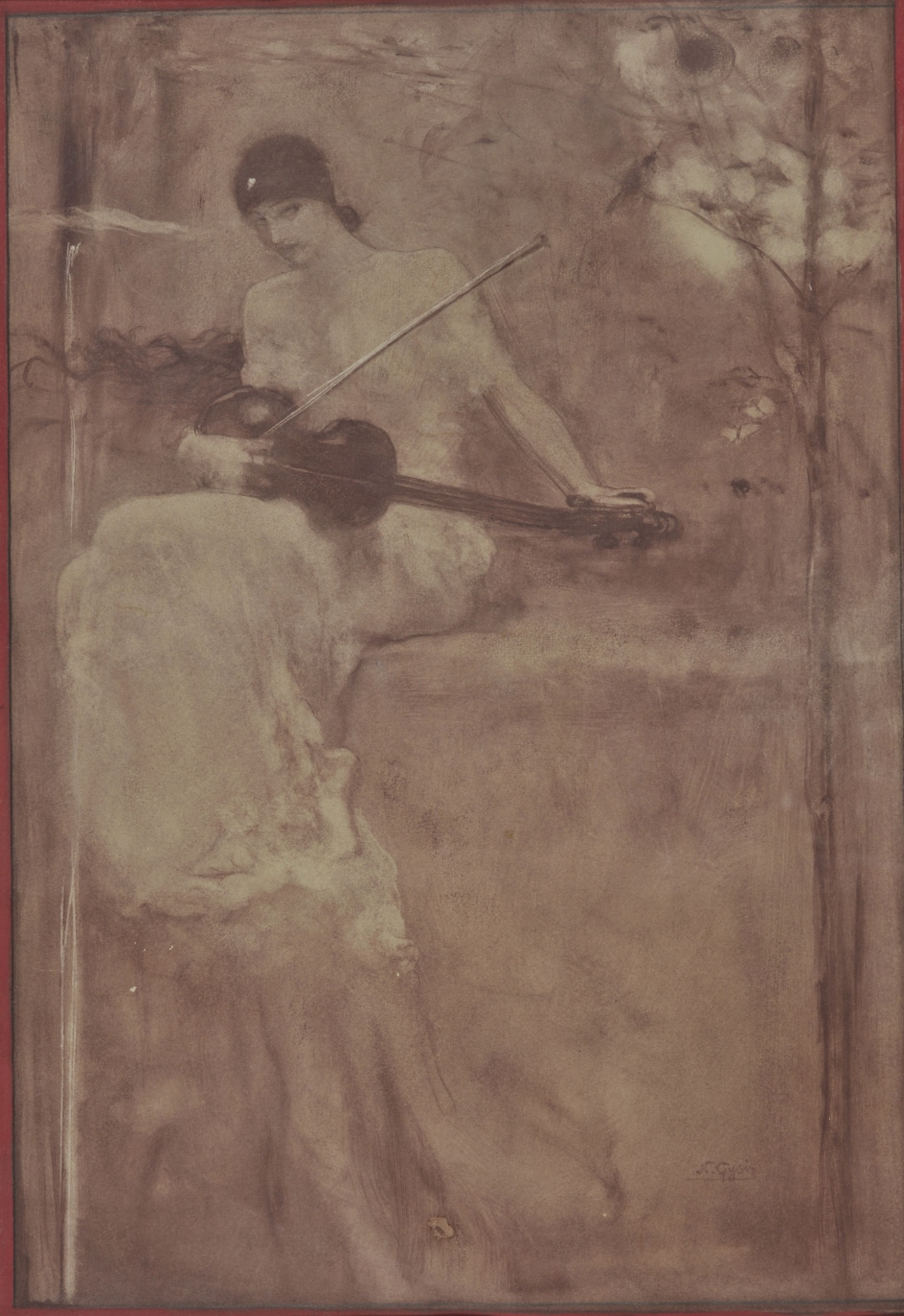 Νικόλαος Γύζης, Η Ποίηση συντονίζει το βιολί της με το τραγούδι των πουλιών